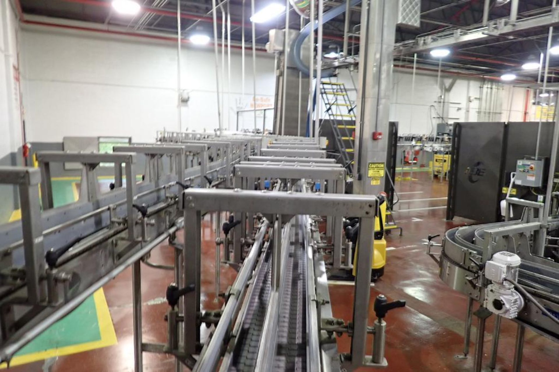 GEBO SS adjustable dual lane can conveyor - (Located in Newport, TN) - Image 7 of 15