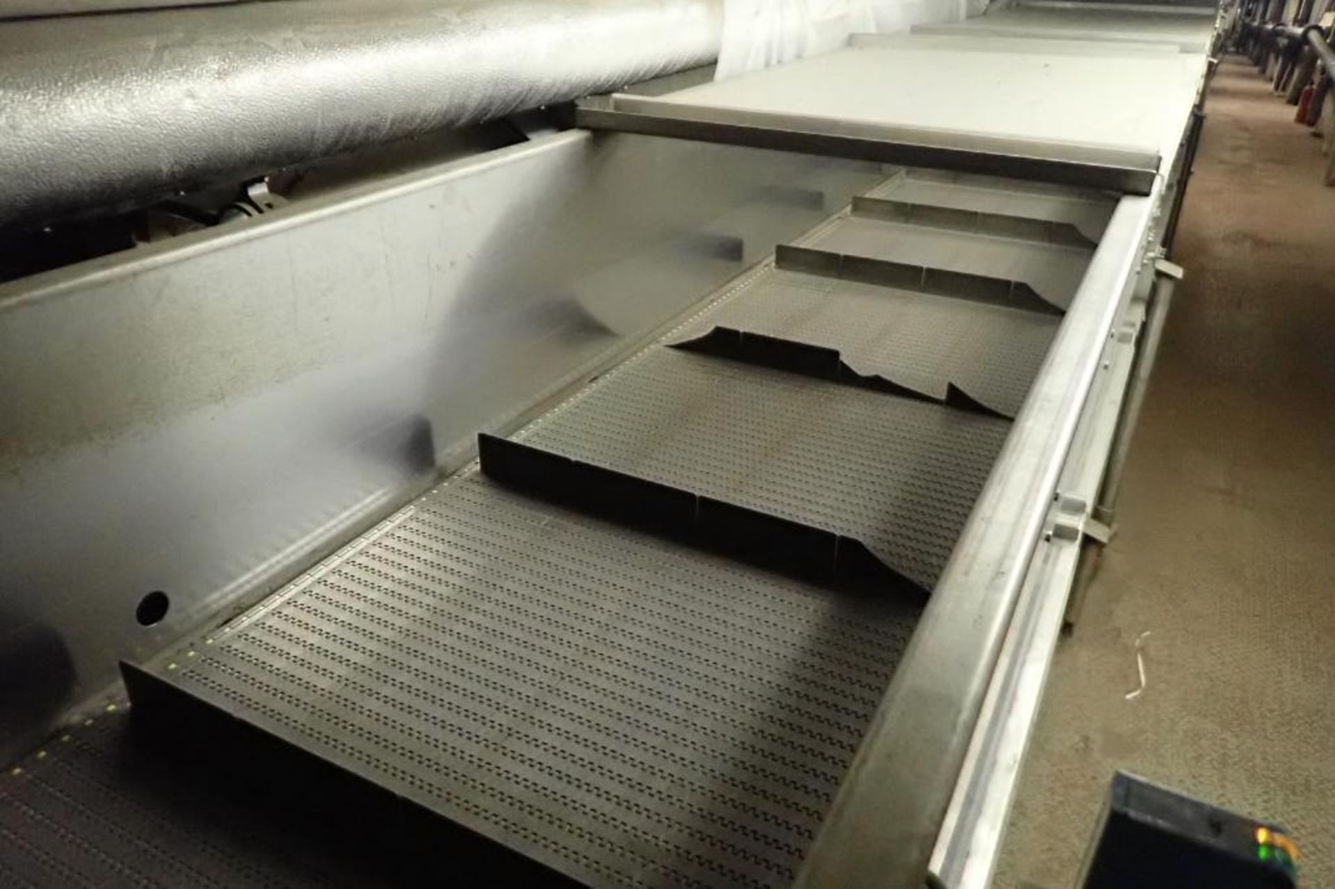 SS plastic interlock cleated belt conveyor - (Located in Newport, TN) - Image 2 of 8