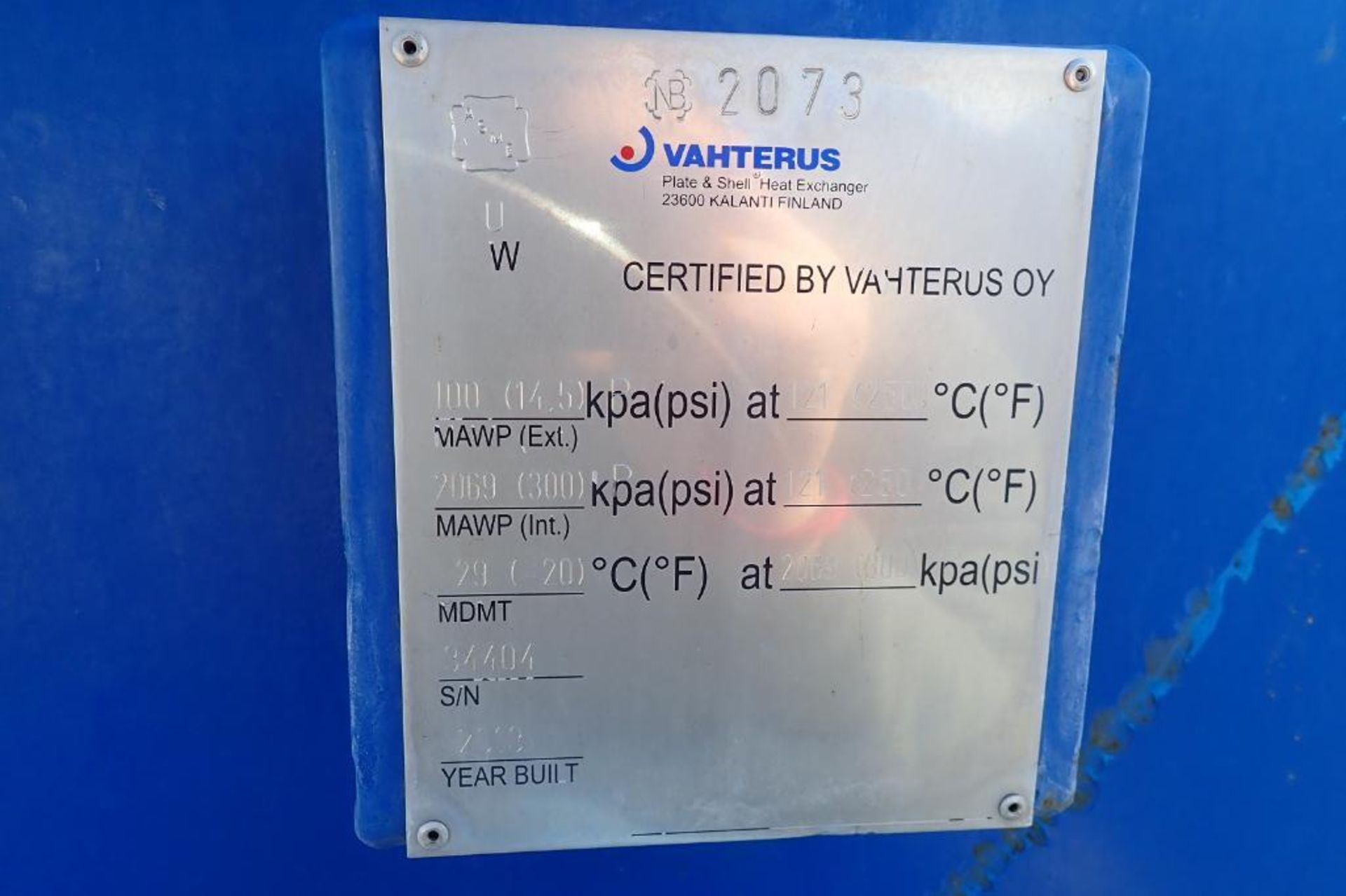 2013 Vahterus heat exchanger - (Located in Fayetteville, AR) - Image 6 of 7