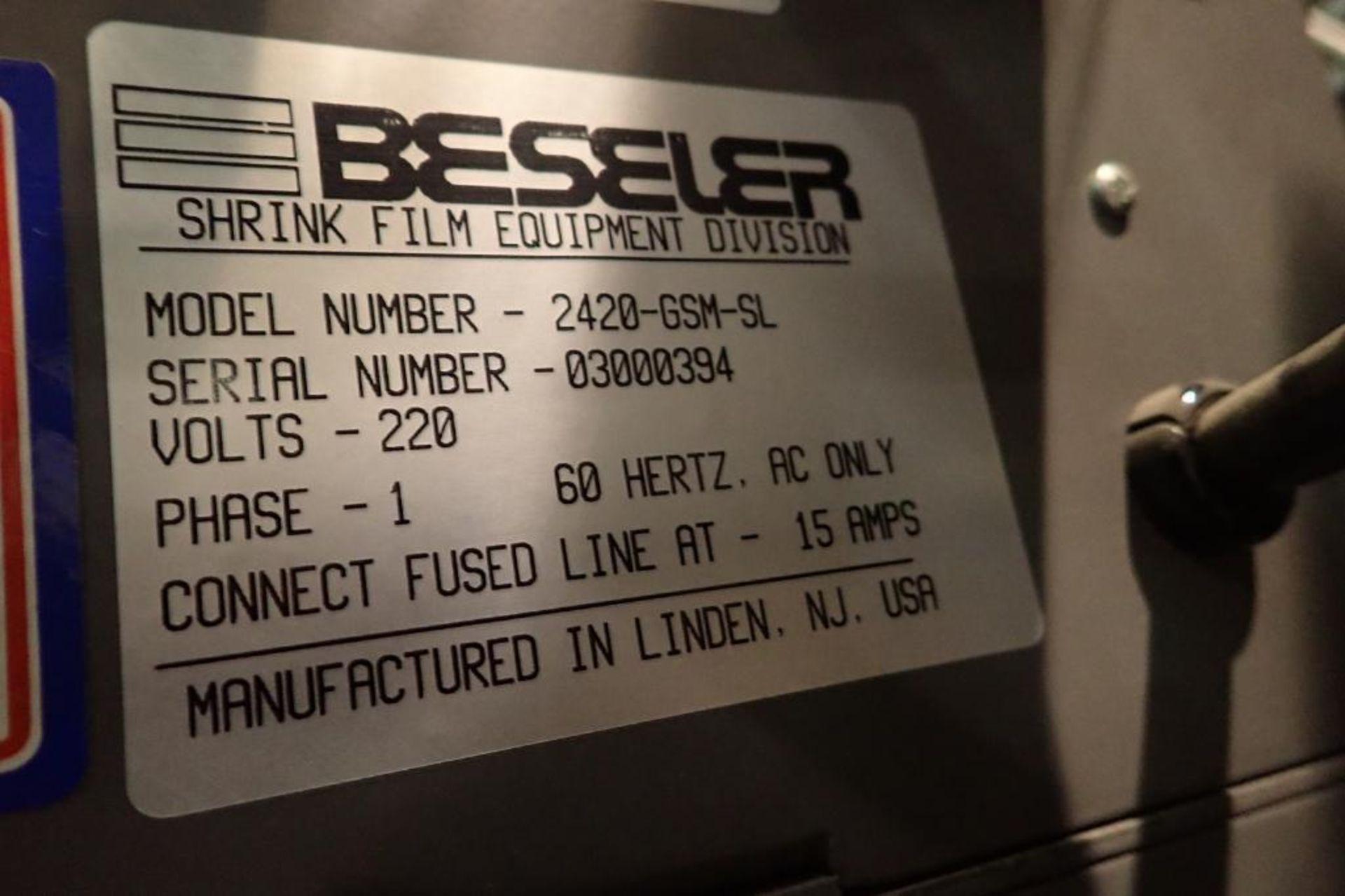 Beseler manual L bar sealer - (Located in Omaha, NE) - Image 4 of 9