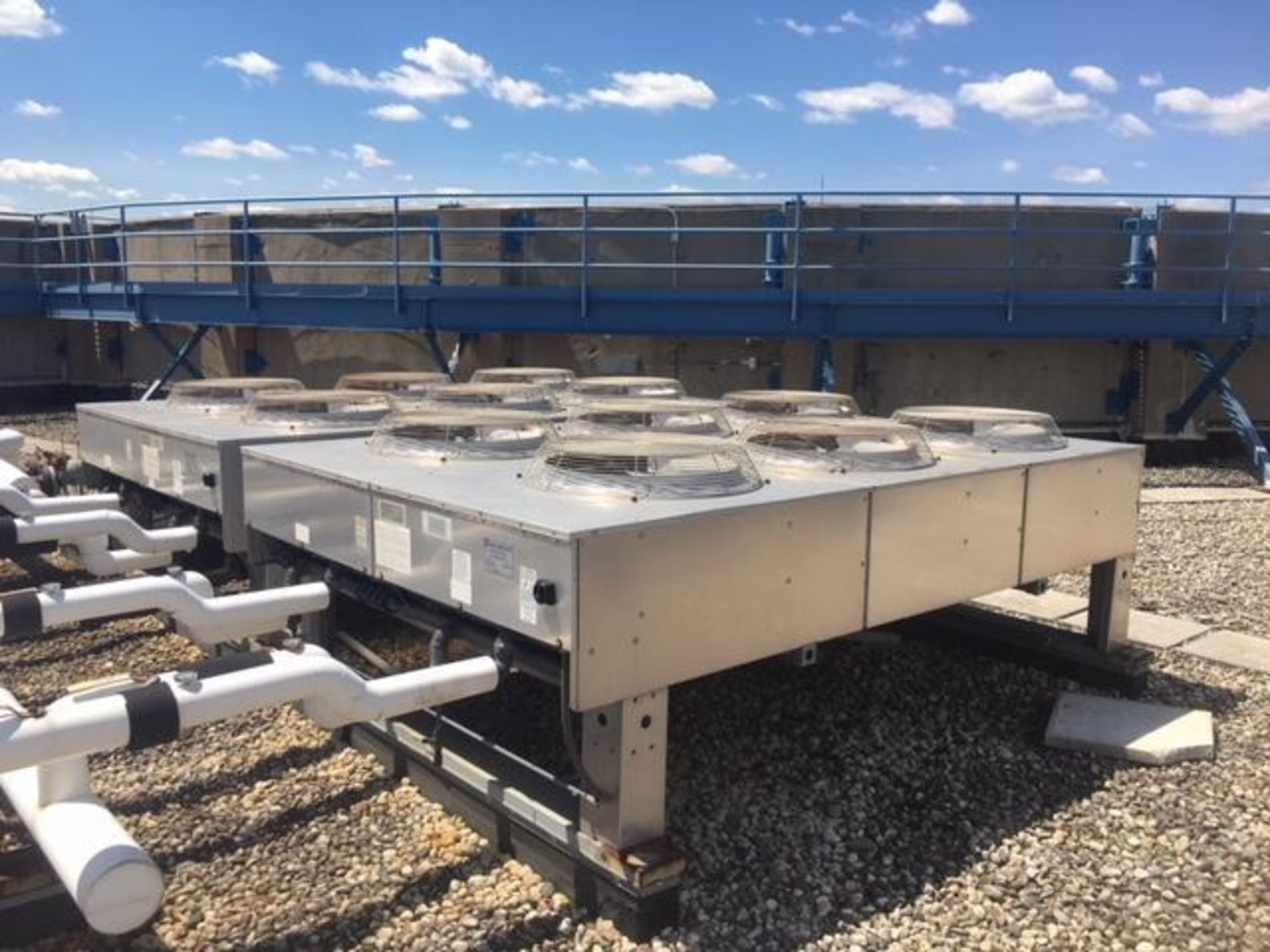 (2) 2008 Liebert 6-fan roof top dry condensers - (Located in Naperville, IL)