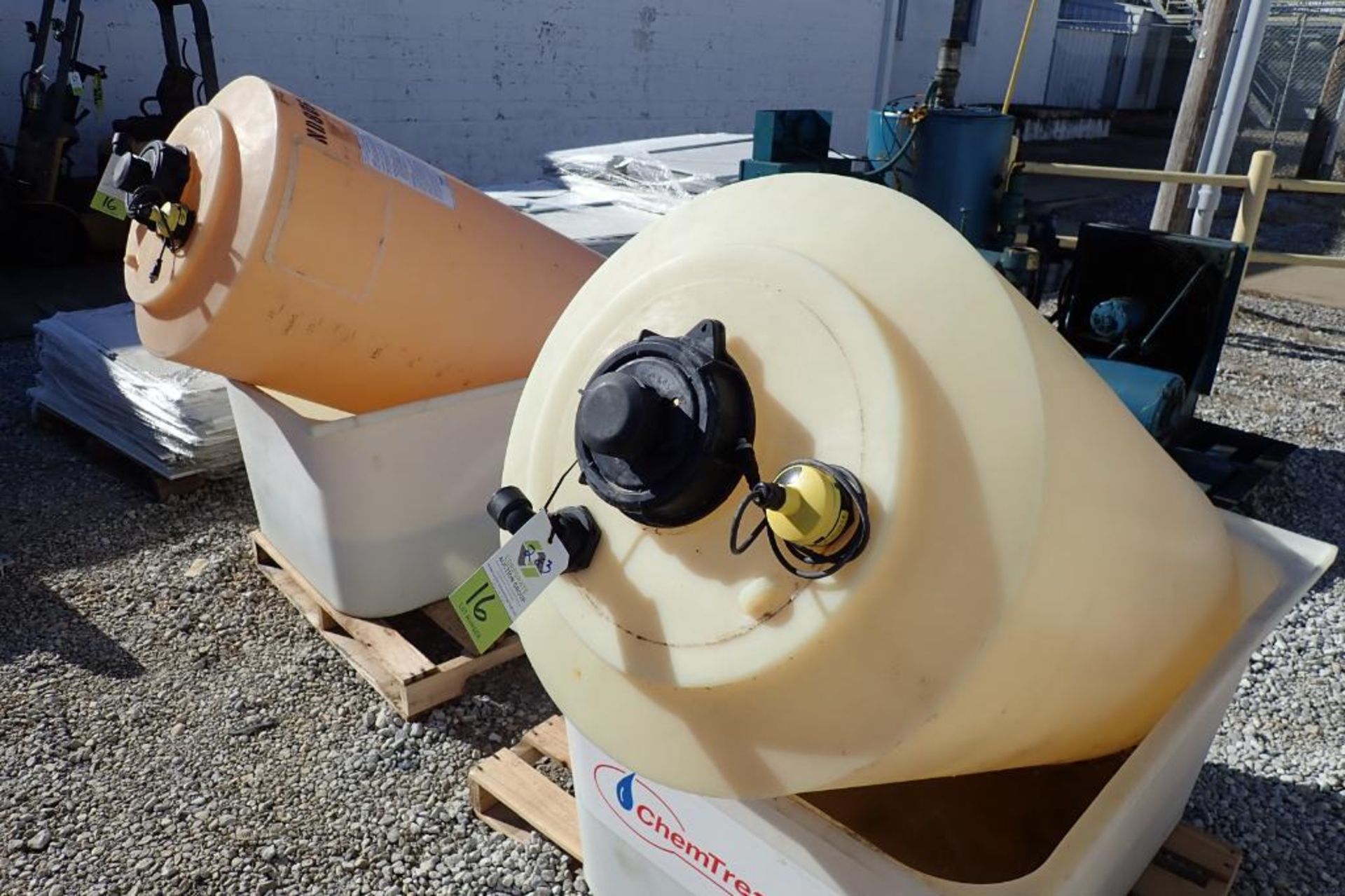 (3) Poly chemical 150 Gal. storage tanks - (Located in Fayetteville, AR) - Image 8 of 8