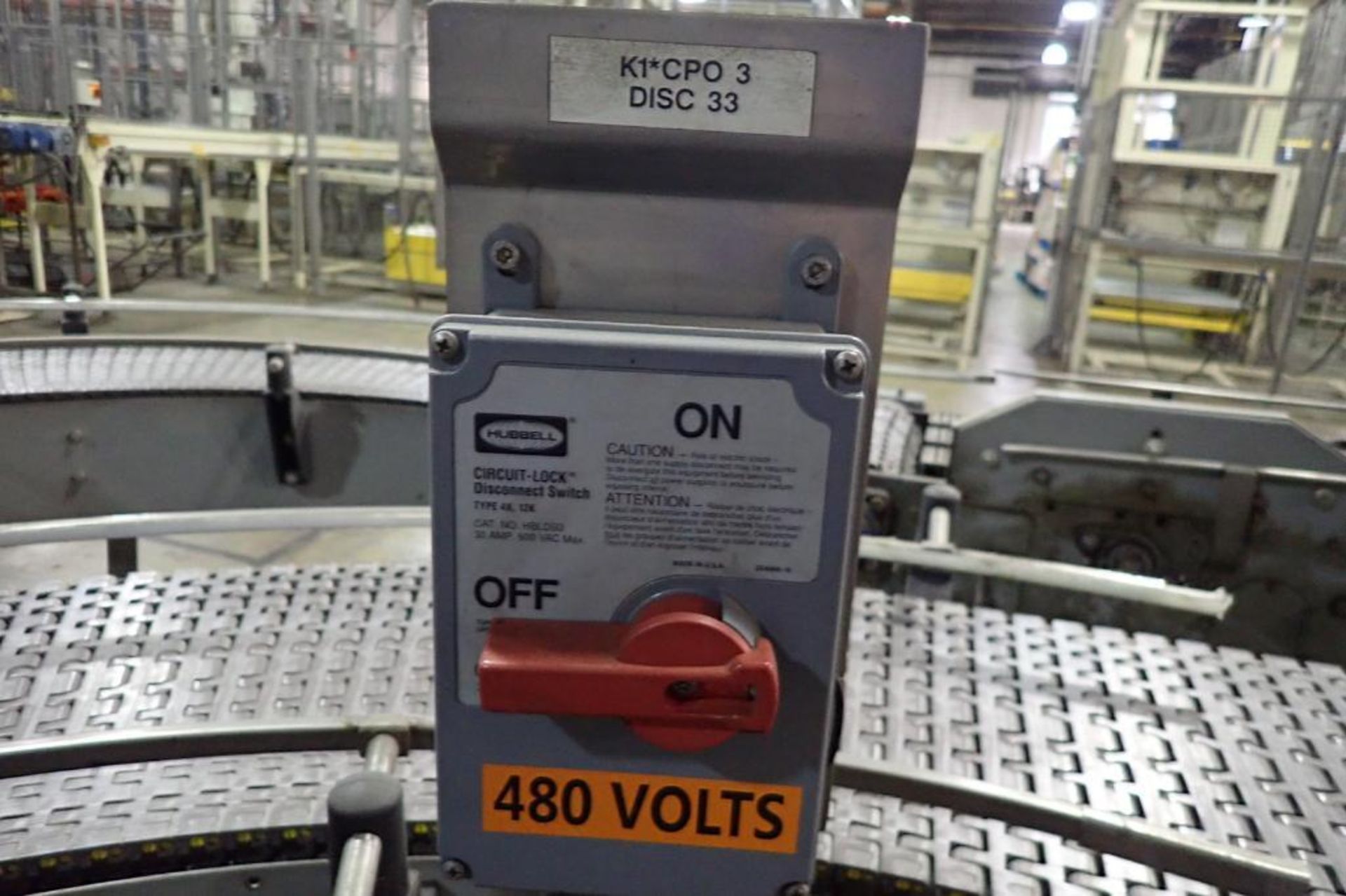 Mild steel U-shape plastic interlock belt conveyor - (Located in Newport, TN) - Image 7 of 7
