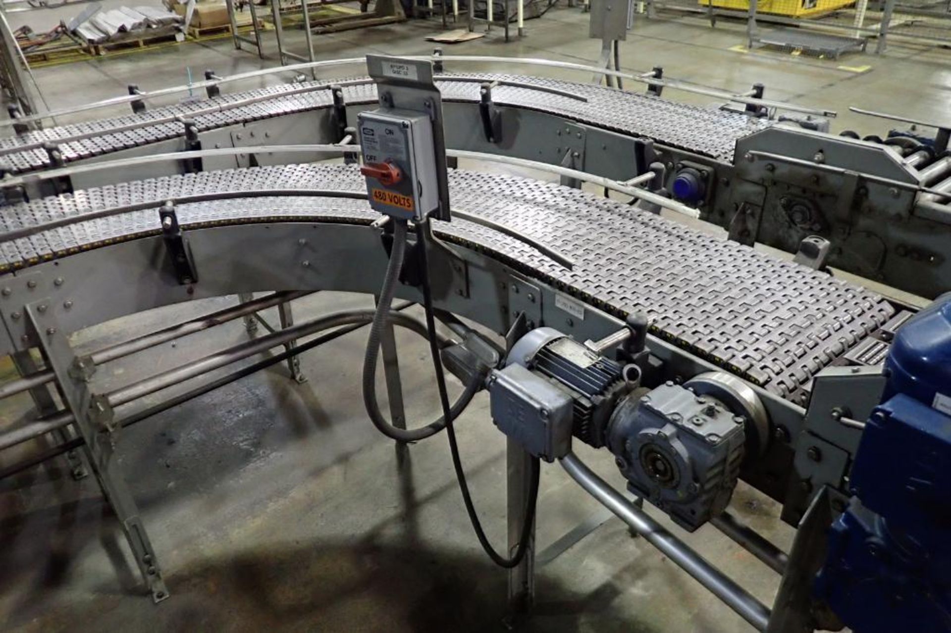 Mild steel U-shape plastic interlock belt conveyor - (Located in Newport, TN) - Image 2 of 7