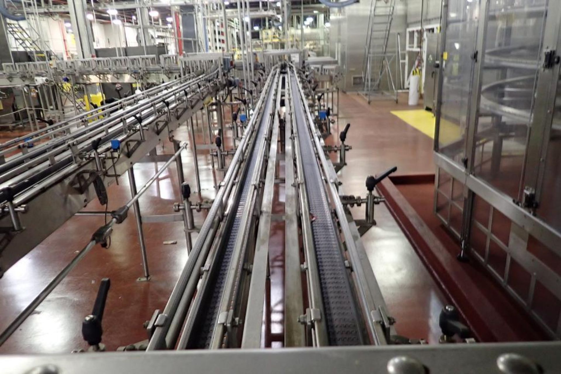 GEBO SS adjustable dual lane can conveyor - (Located in Newport, TN) - Image 2 of 15