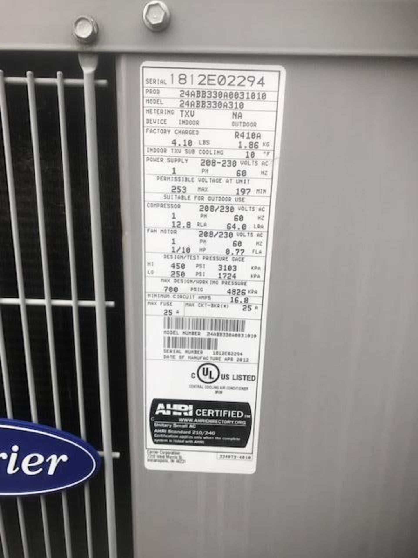AC Cooling Unit {Located in Naperville, IL} - Image 2 of 6