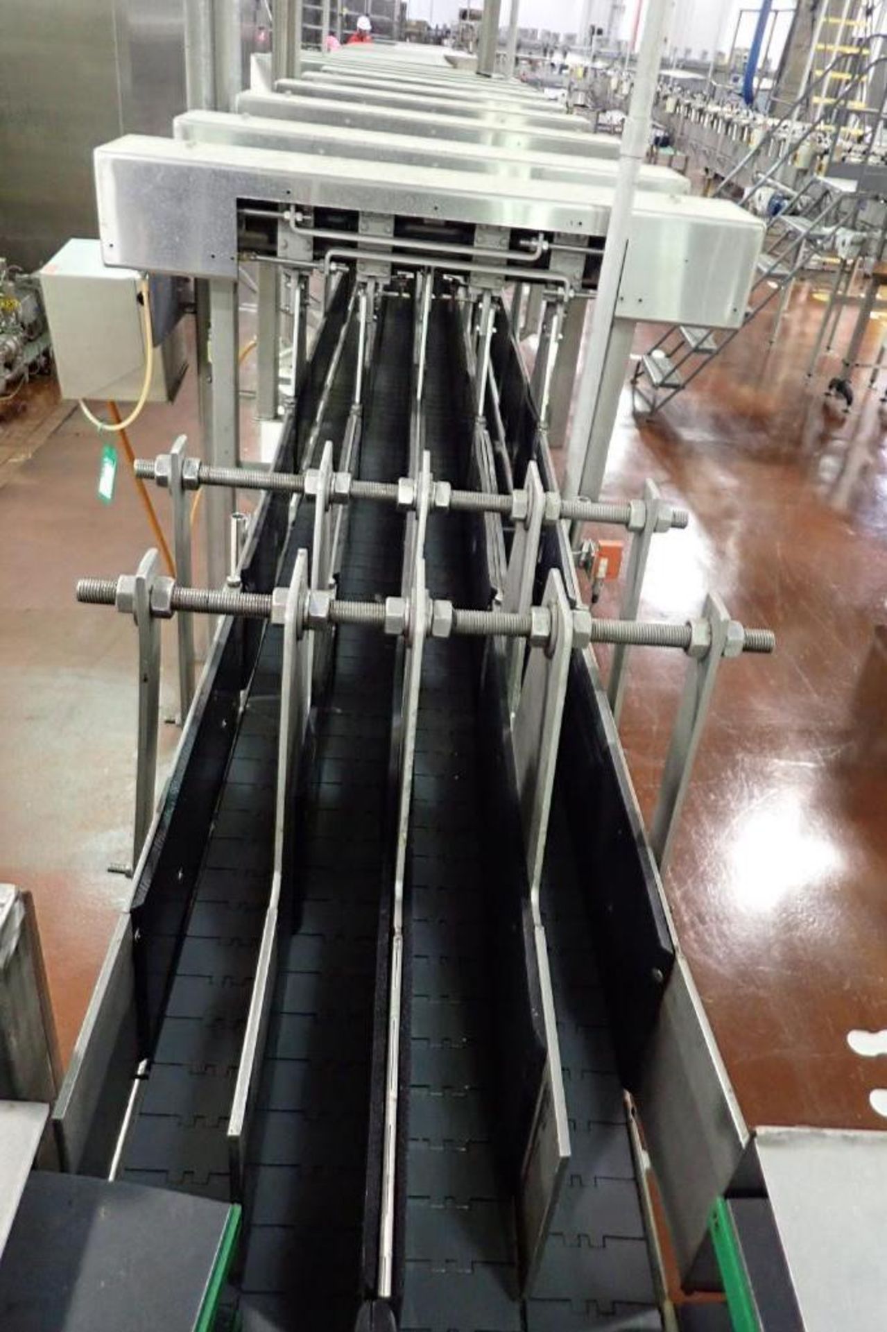 GEBO SS adjustable 4-lane can conveyor - (Located in Newport, TN) - Image 17 of 18