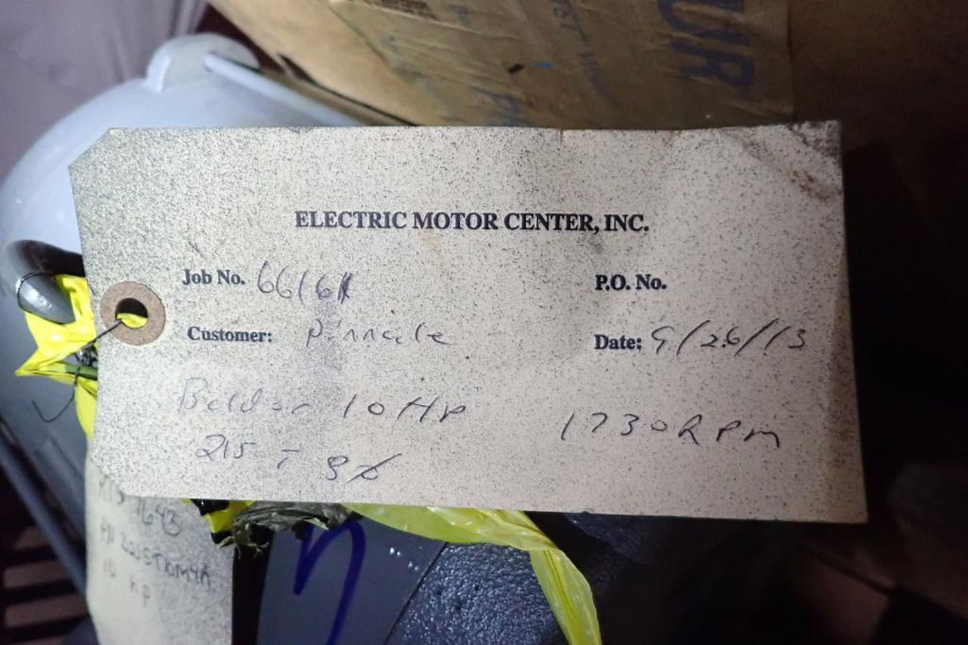 (3) 10 hp rebuilt never used electric motors - (Located in Fayetteville, AR) - Image 6 of 7