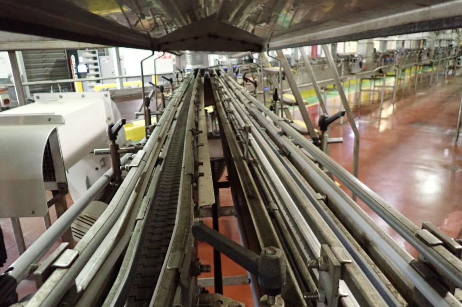 Dual lane SS adjustable can conveyor - (Located in Newport, TN) - Image 4 of 11