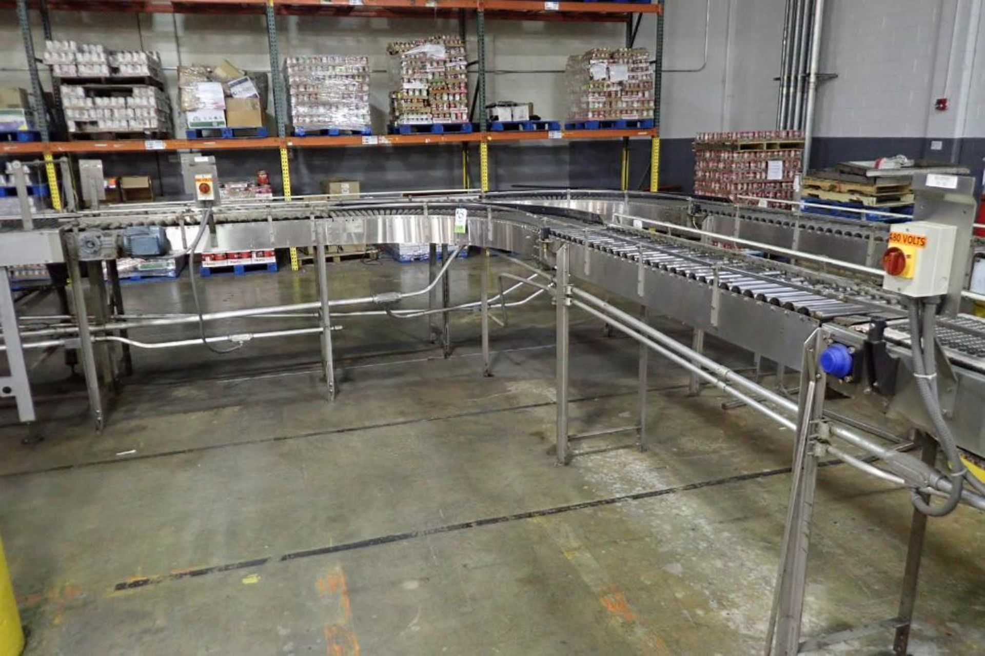 SS power roller conveyor - (Located in Newport, TN)