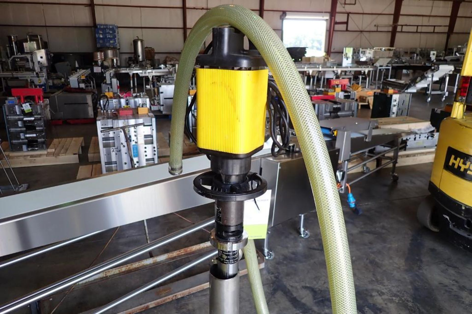 Lutz barrel pump, Model B70, SN 74144 00713, with SS stand { Rigging Fee: $25} - Image 2 of 6