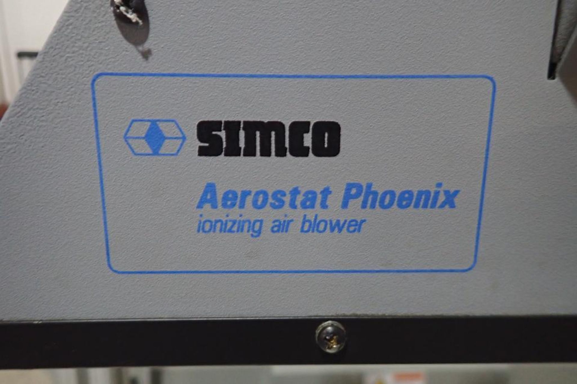 Stork Texwrap transfer conveyor, Model STE-SA359, SN SA0217, with Simco ionizing air blower, white - Bild 7 aus 8
