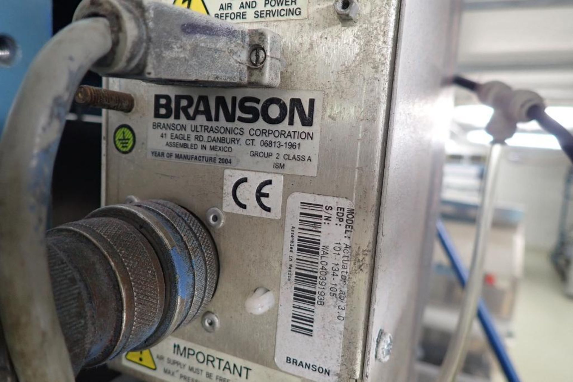 Branson 2000 ultrasonic welder, Actuator ao 3.0, 2001 Branson power supply Model 2000bdc 20:2.2 ** - Image 5 of 9