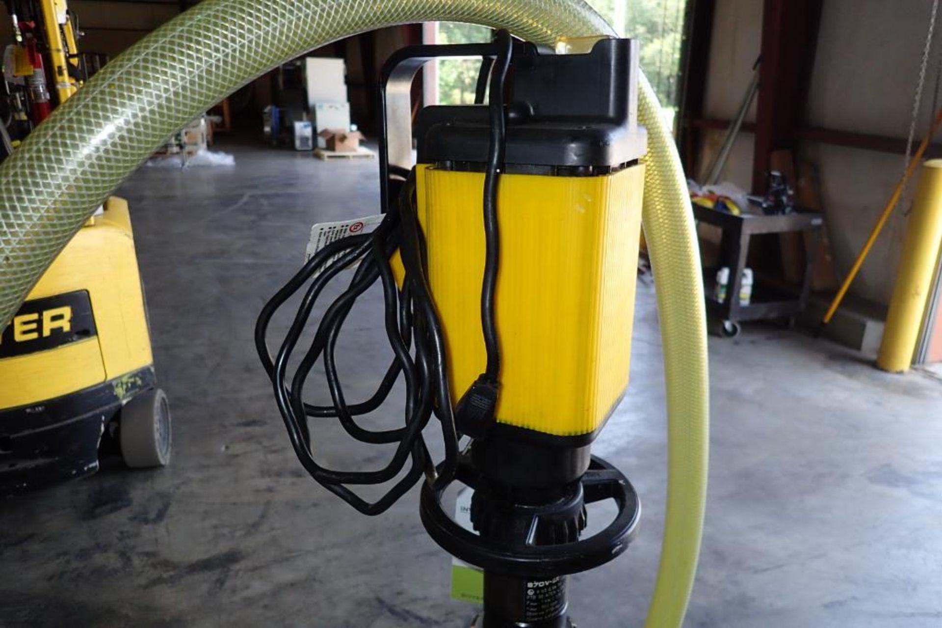 Lutz barrel pump, Model B70, SN 74144 00713, with SS stand { Rigging Fee: $25} - Image 6 of 6