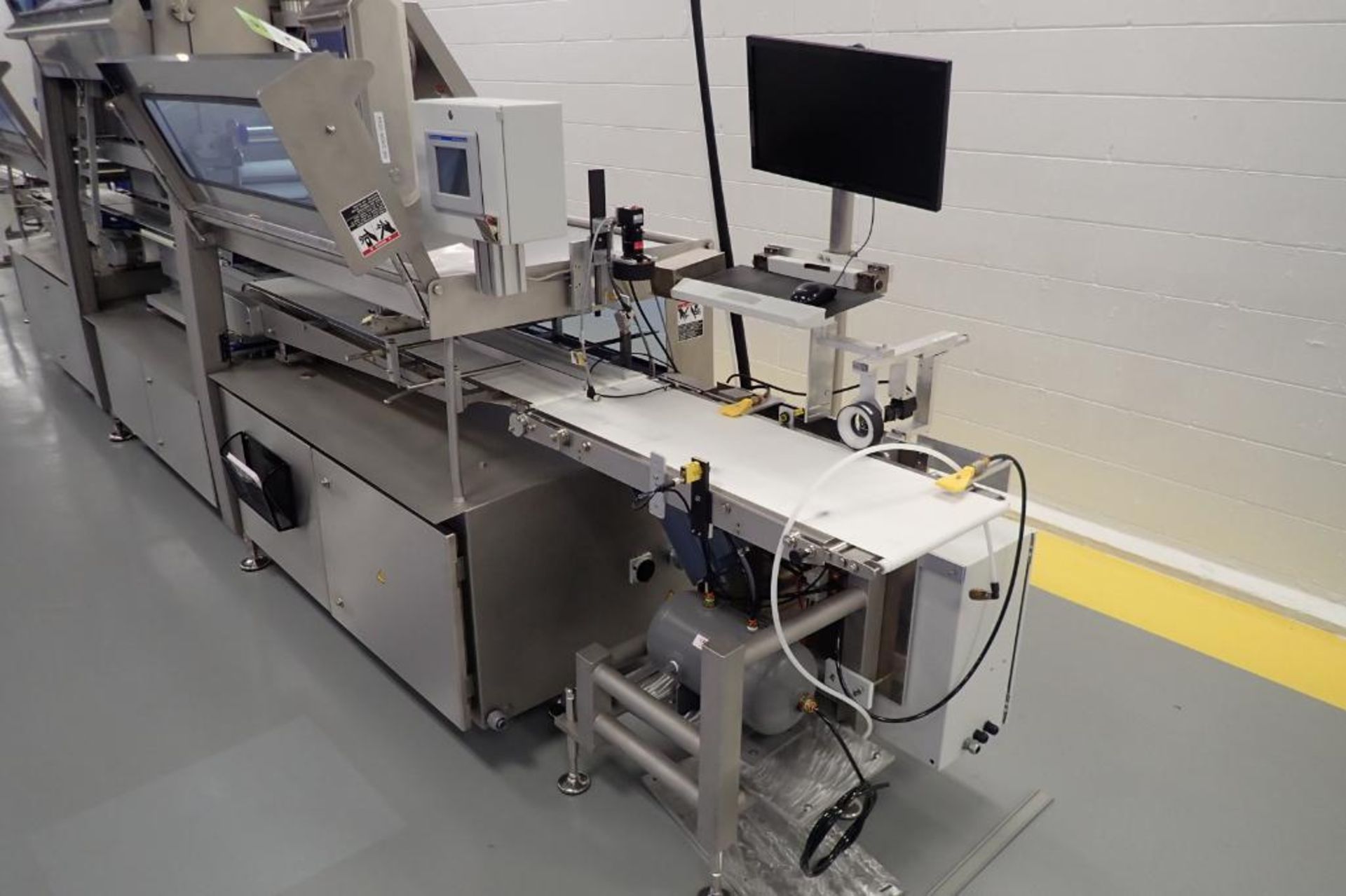 2015 GEA twinstar 8 spot tray sealer, SN 4047100314, 4 in. infeed x 12.5 in. discharge, Allen - Image 23 of 101