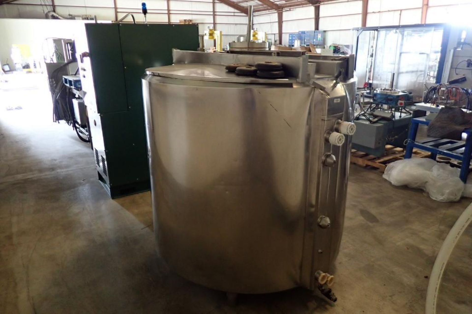 Cherry Burrell round processor, Model EPT, SN 400-59-663, jacketed, top agitation, 3 stationary - Image 3 of 18