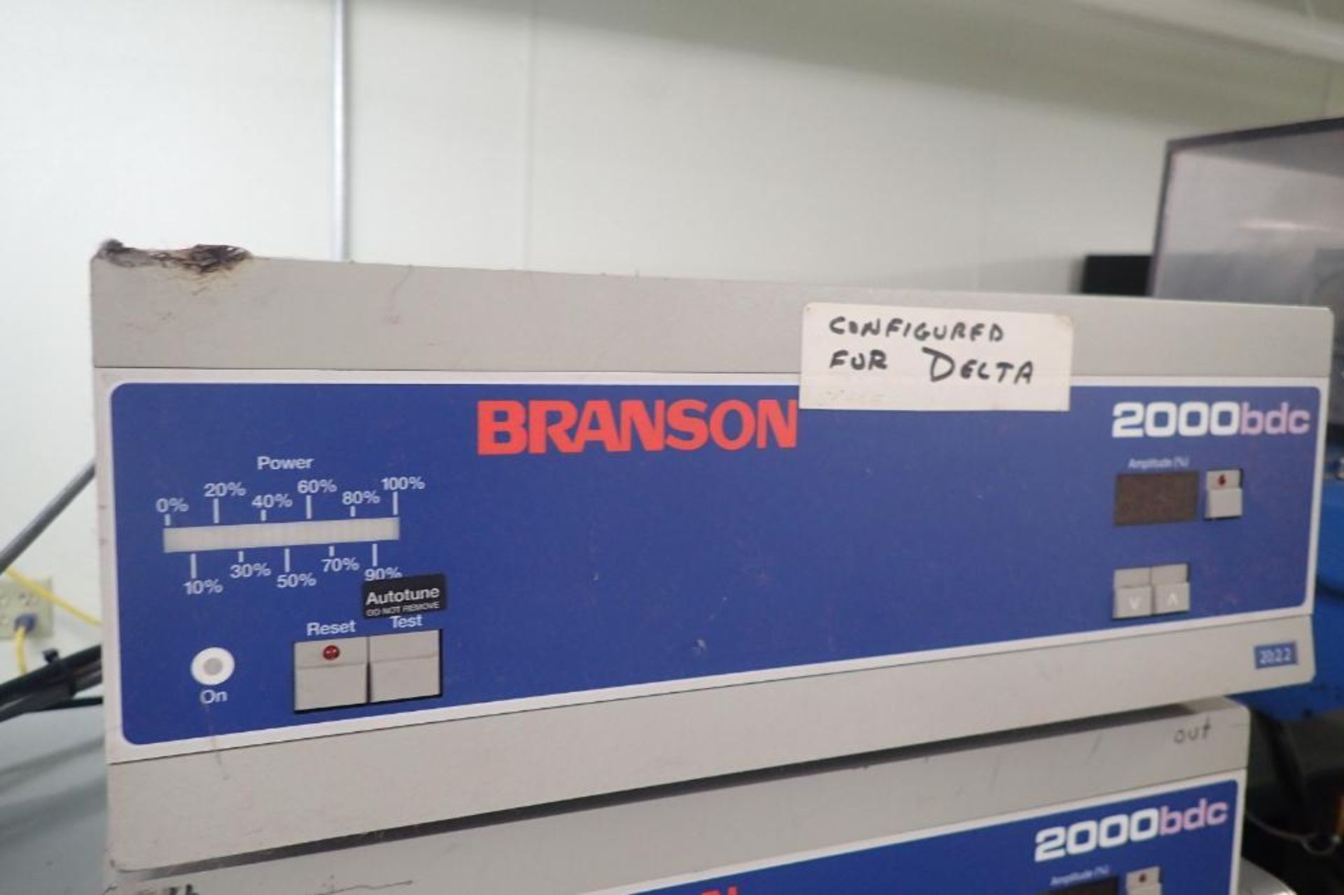 Branson 2000 ultrasonic welder, Actuator ao 3.0, 2001 Branson power supply Model 2000bdc 20:2.2 ** - Image 7 of 9