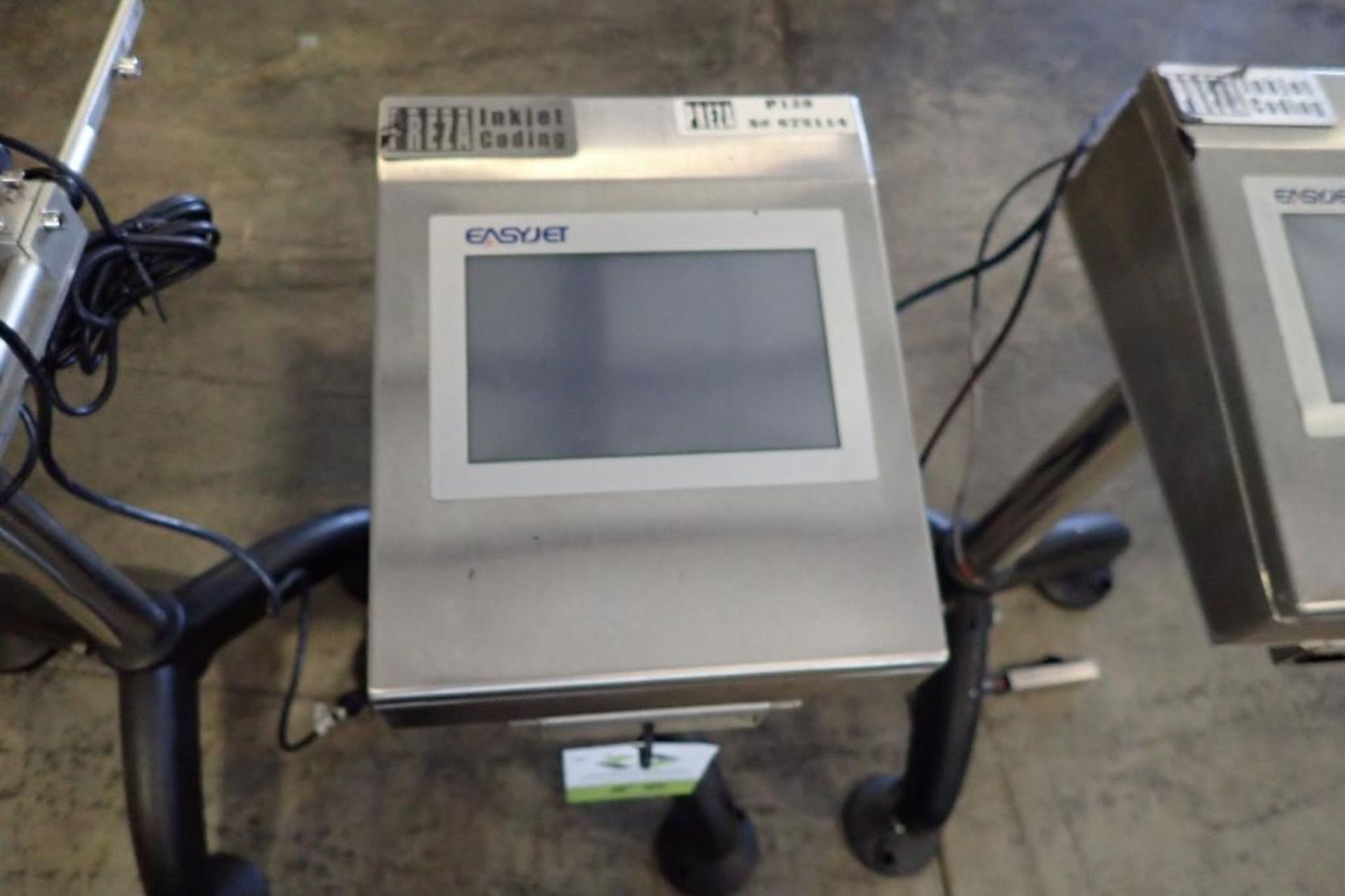 Preza easyjet ink jet coder, Model P128, touch screen, only 1 has ink head, adjustable stands { - Image 4 of 12