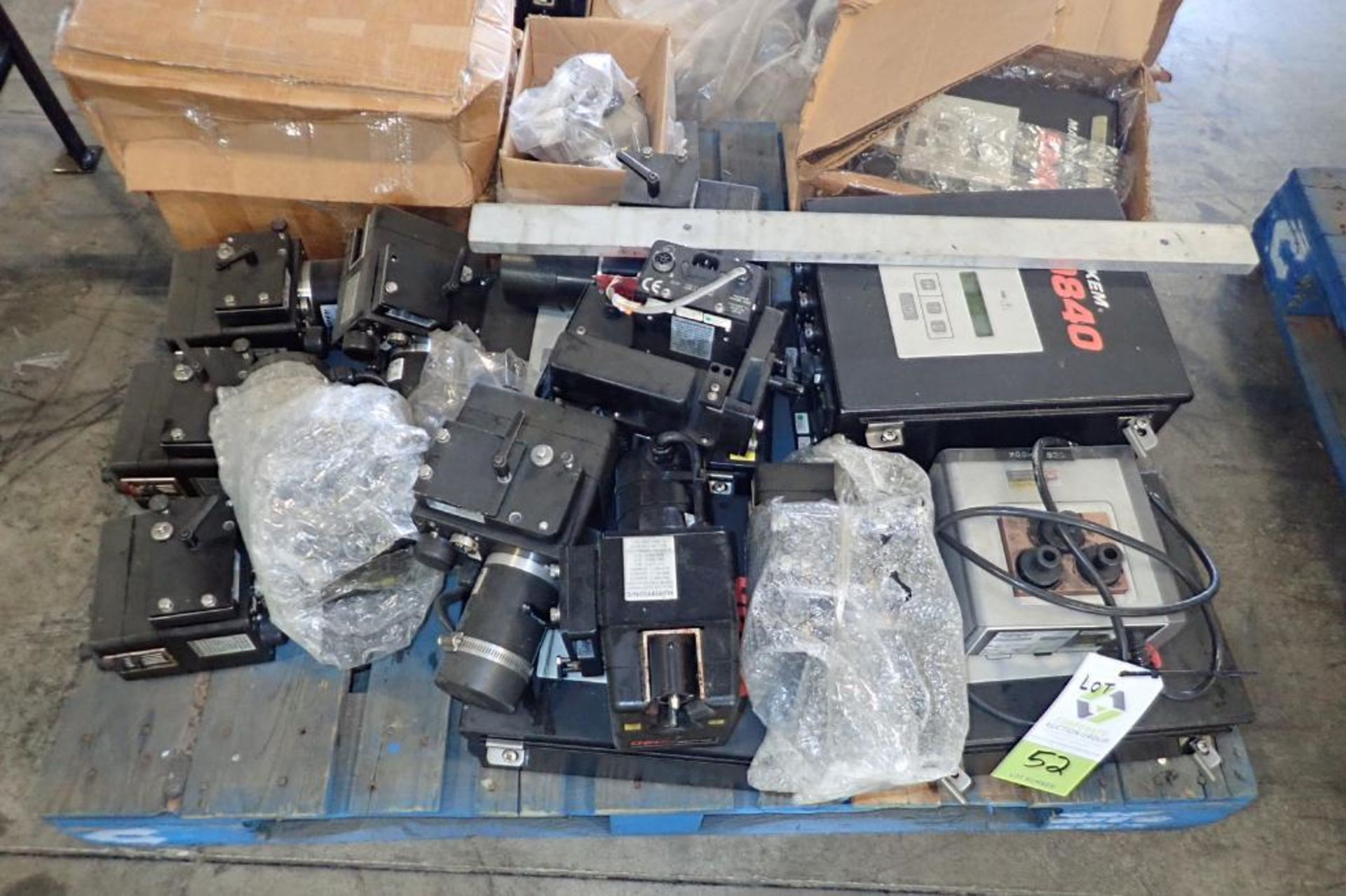 Pallet of assorted Markem 9840 coders and parts, approximately 11 control boxes { Rigging Fee: $25} - Image 6 of 12