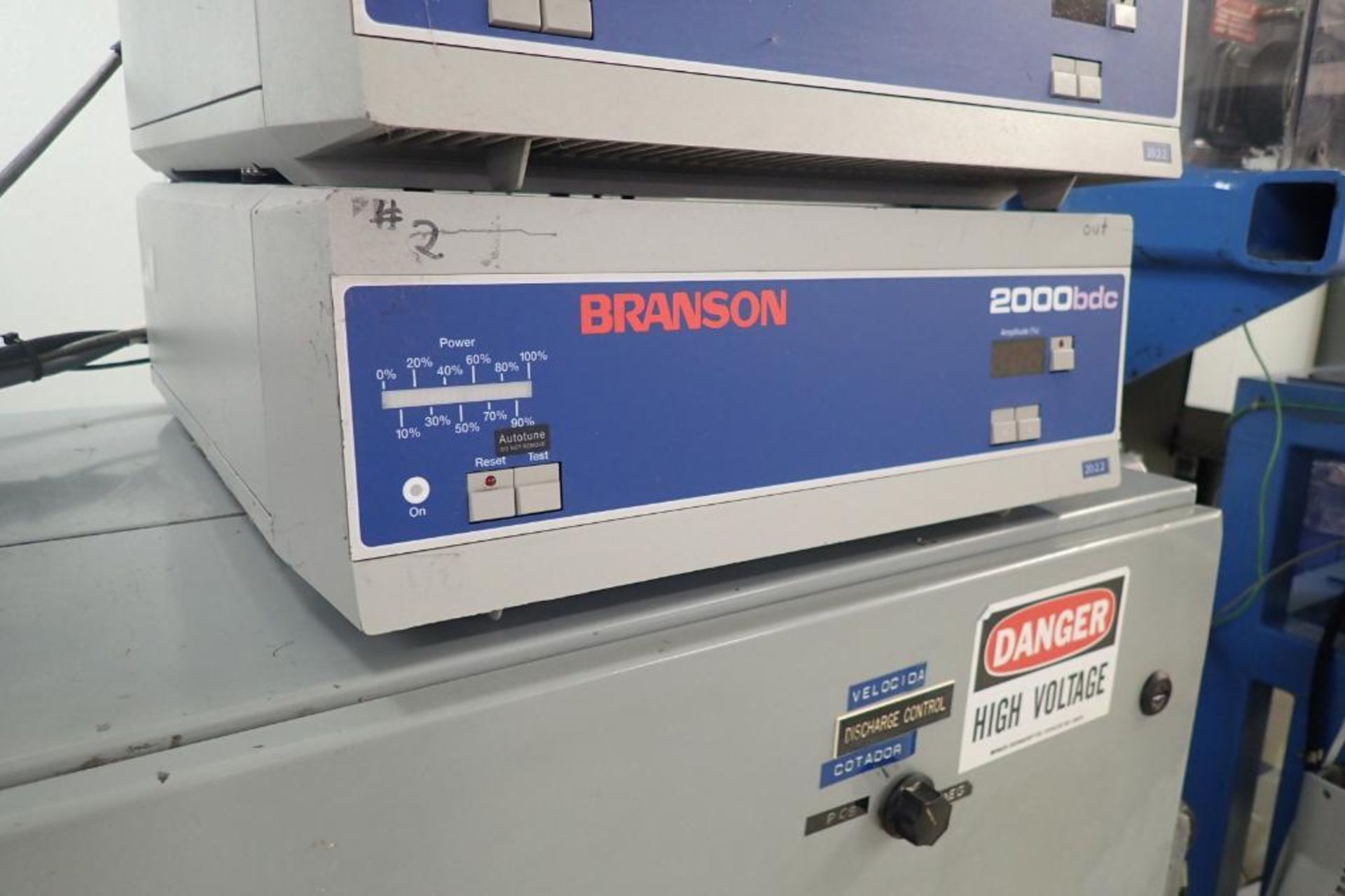 Branson 2000 ultrasonic welder, Actuator ao 3.0, 2003 Branson power supply Model 2000bdc 20:2.2 ** - Image 5 of 7