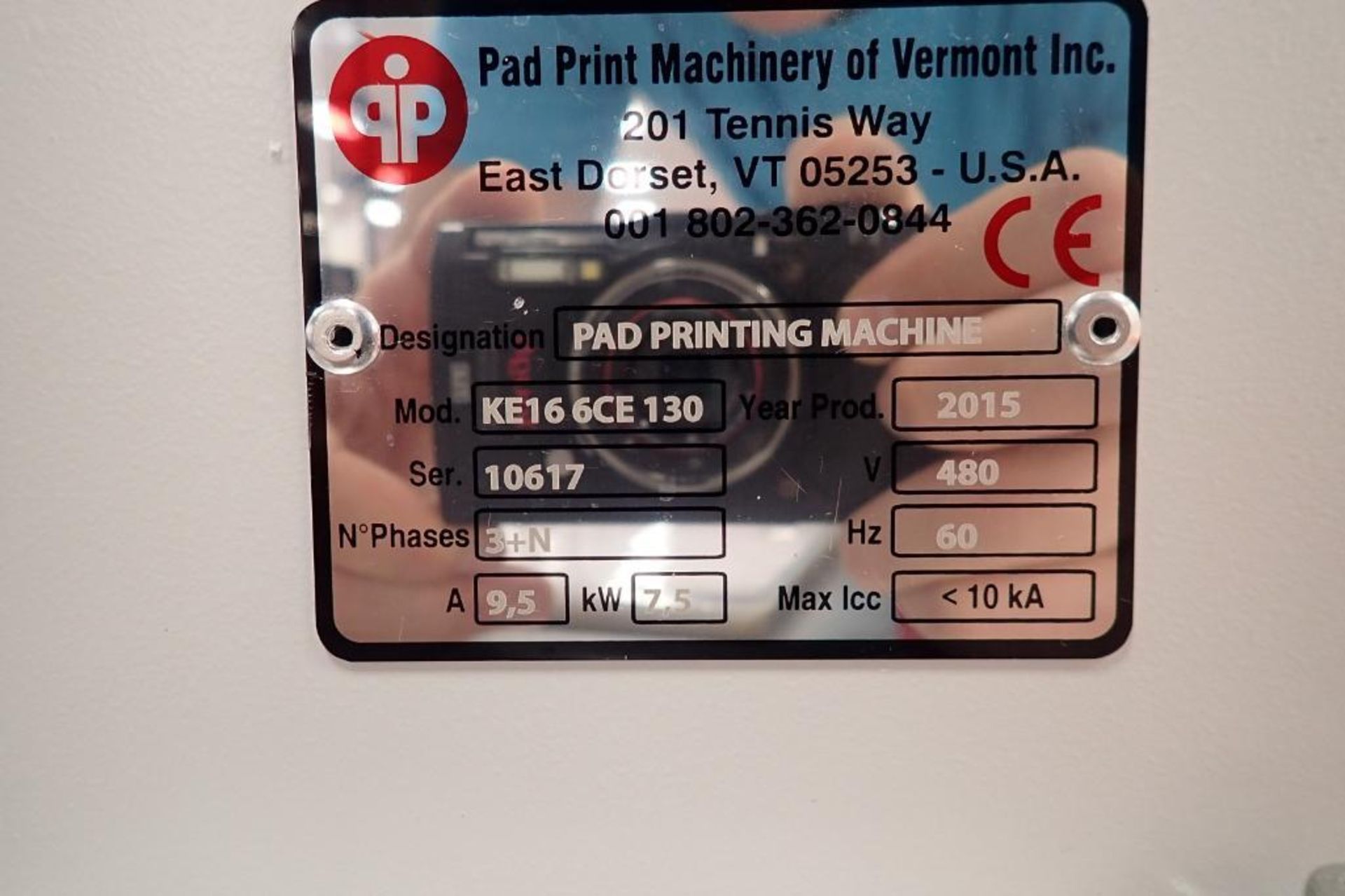 2015 Comec pad printing machine, Model KE166CE130, SN 10617, 6 spot, Allen Bradley panelview plus - Image 32 of 32