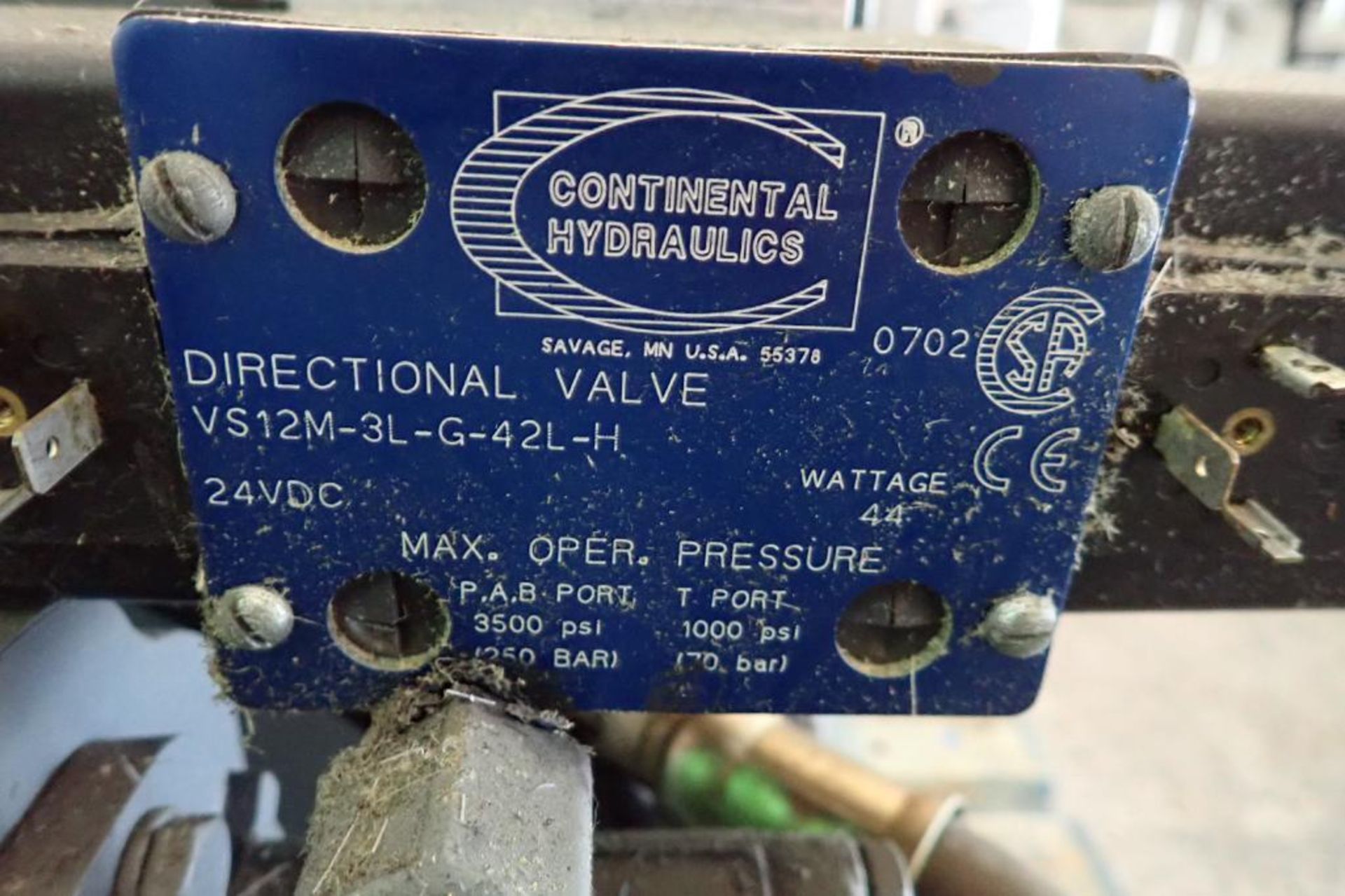 Continental hydraulics hydraulic power pack, 15 hp motor { Rigging Fee: $25} - Image 4 of 12