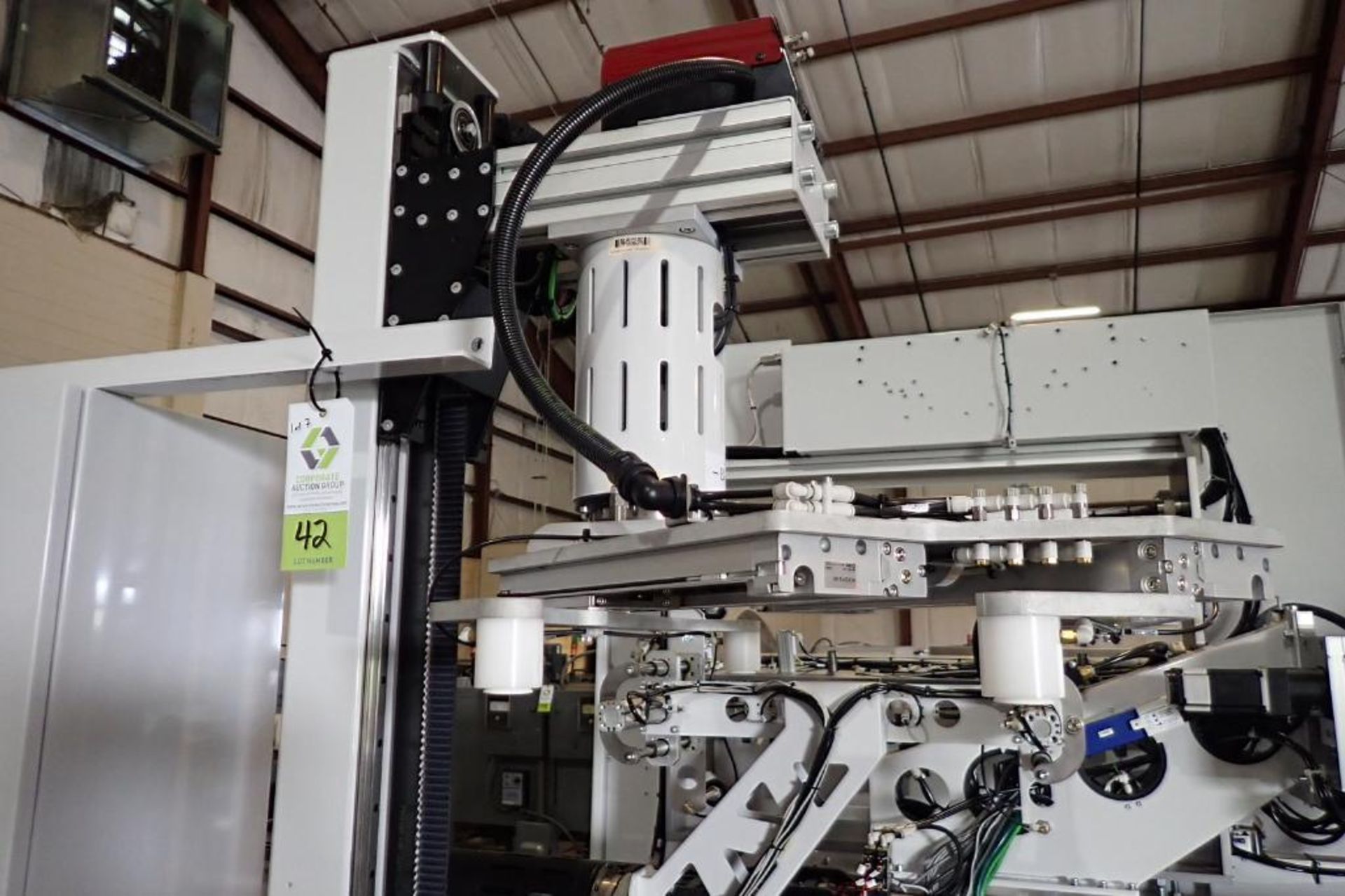 2015 Whittmann robotic inter molded label placing system, robot type W837-0139, article number - Image 5 of 96