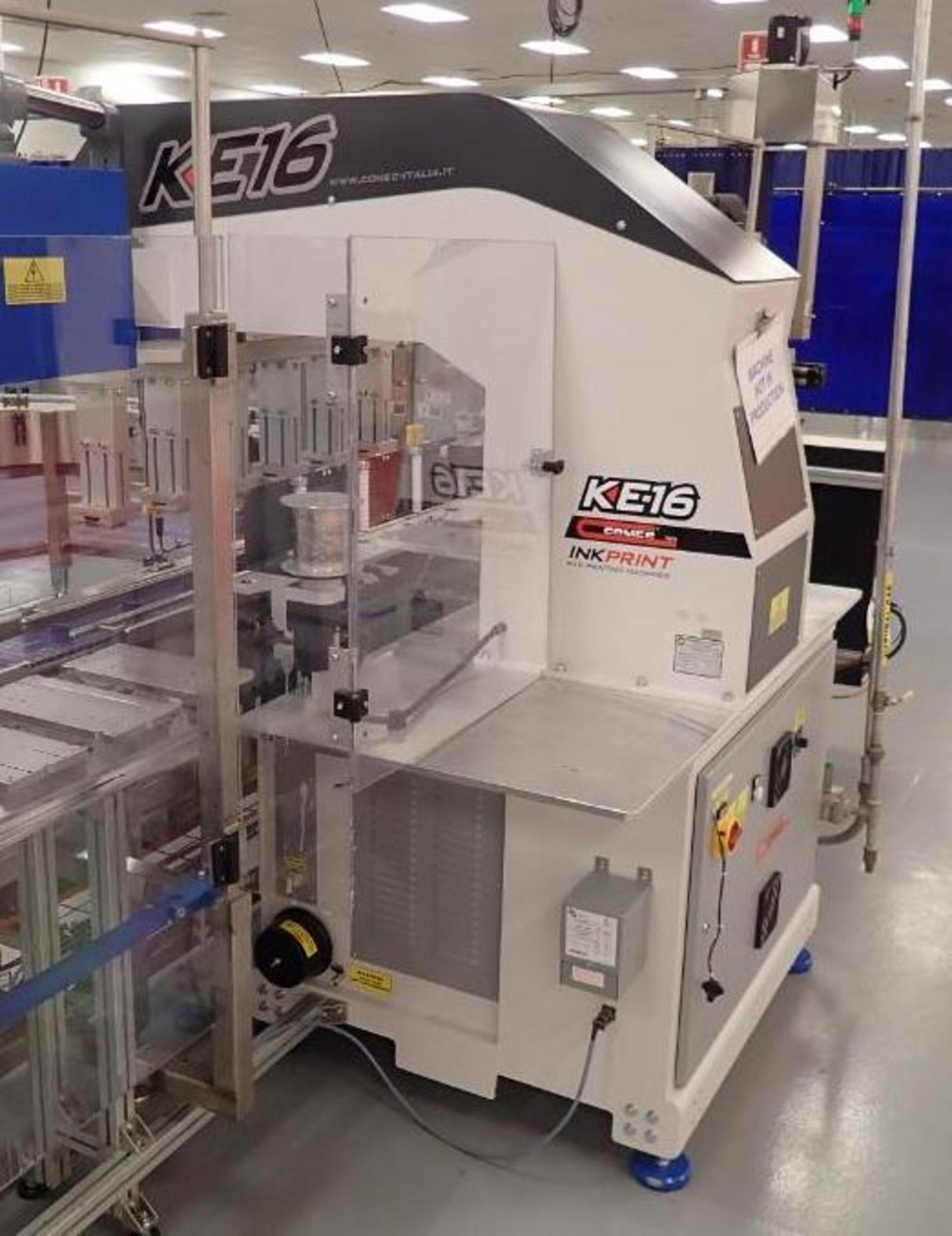 2015 Comec pad printing machine, Model KE166CE130, SN 10617, 6 spot, Allen Bradley panelview plus