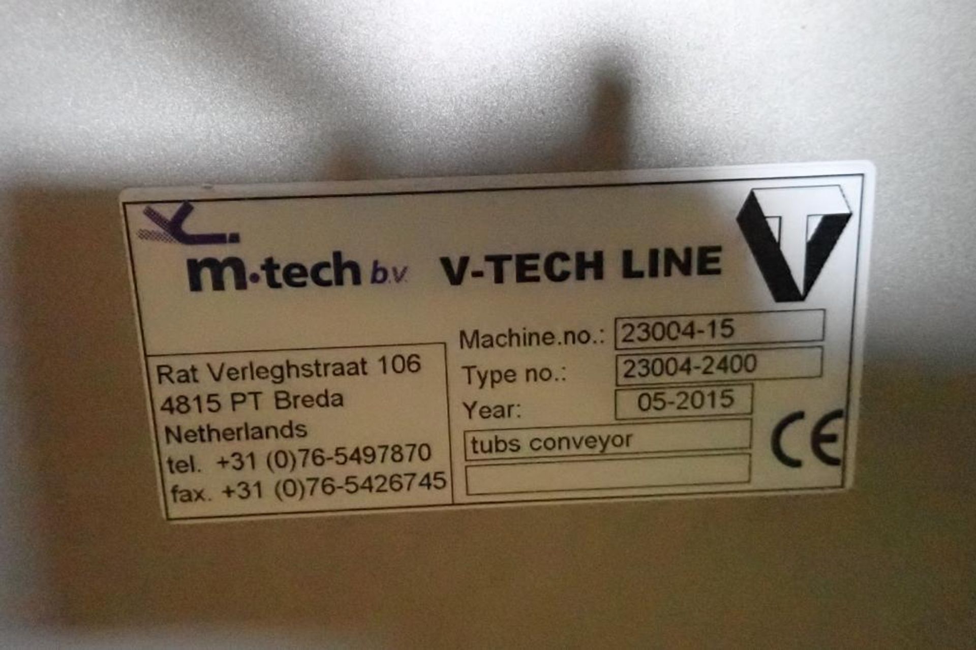 M-tech conveyor, white plastic interlock belt, 141 in. long x 8 in. wide x 33 in. tall, vfd - Image 13 of 13