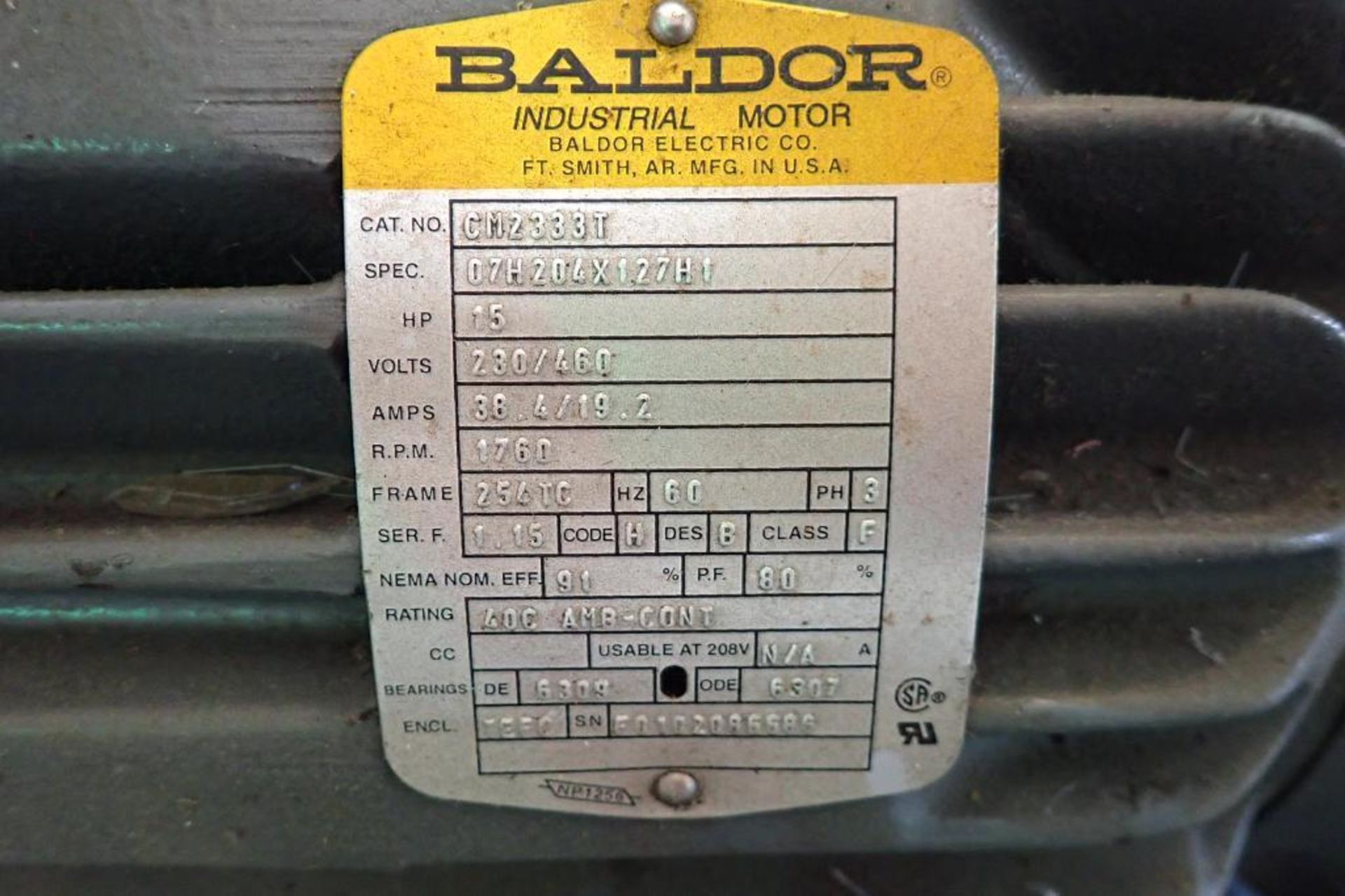 Continental hydraulics hydraulic power pack, 15 hp motor { Rigging Fee: $25} - Image 6 of 12