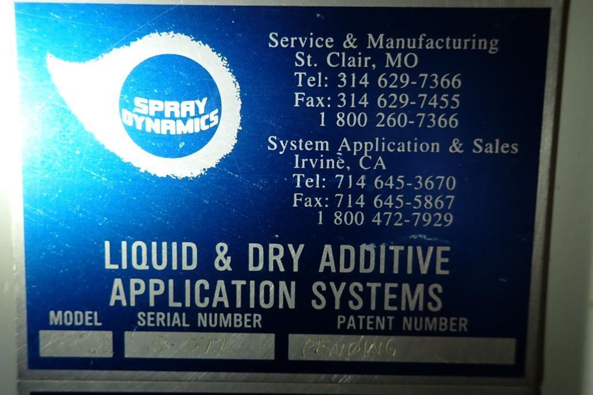 Spray Dynamics liquid and dry additive system. {Located in Visalia, CA} - Image 23 of 25