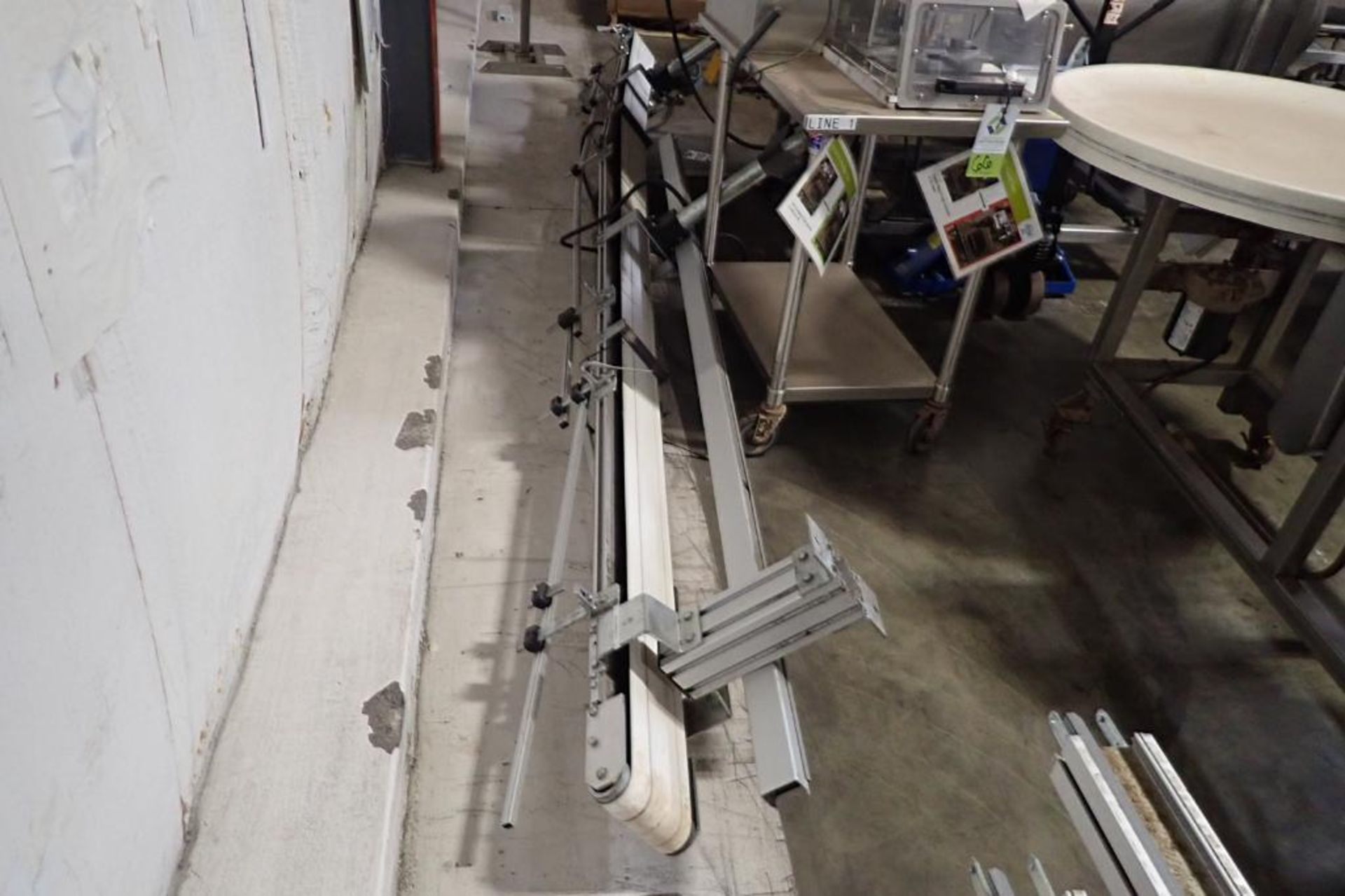 Aluminum belt conveyor. {Located in Visalia, CA} - Image 3 of 5