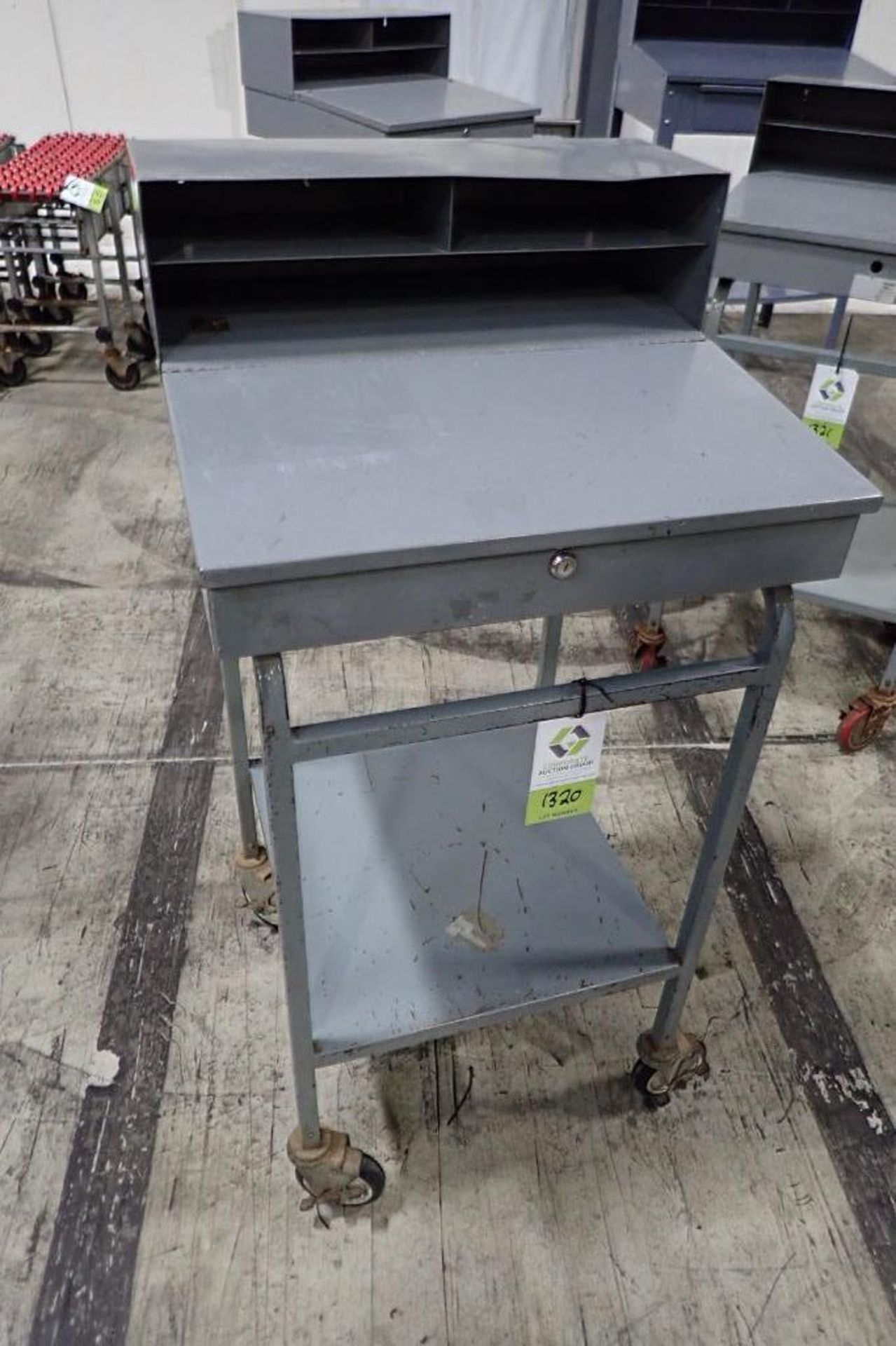 Mild steel shipping desk. {Located in Visalia, CA}