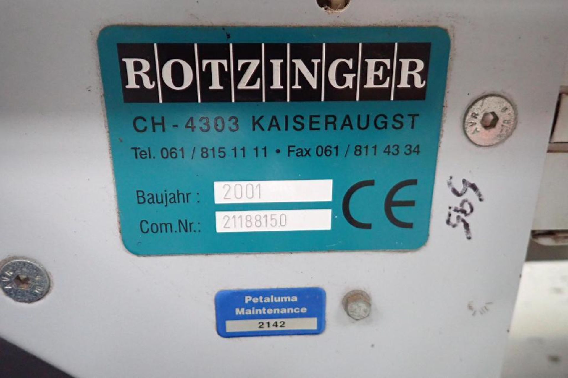 Rotzinger plastic chain conveyor. {Located in Visalia, CA} - Image 7 of 7