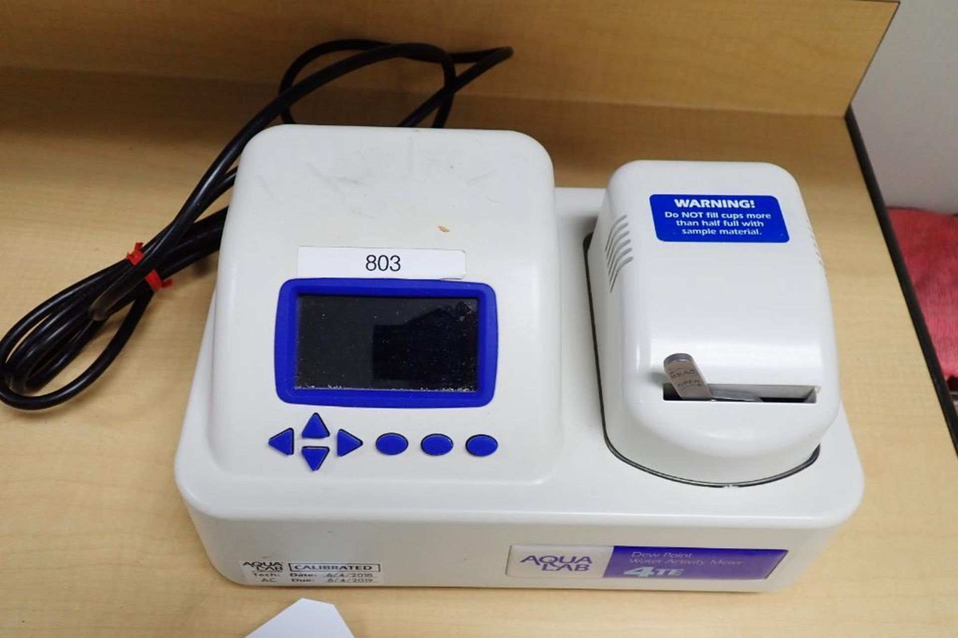 Aqua Lab dew point water activity meter. {Located in Visalia, CA}