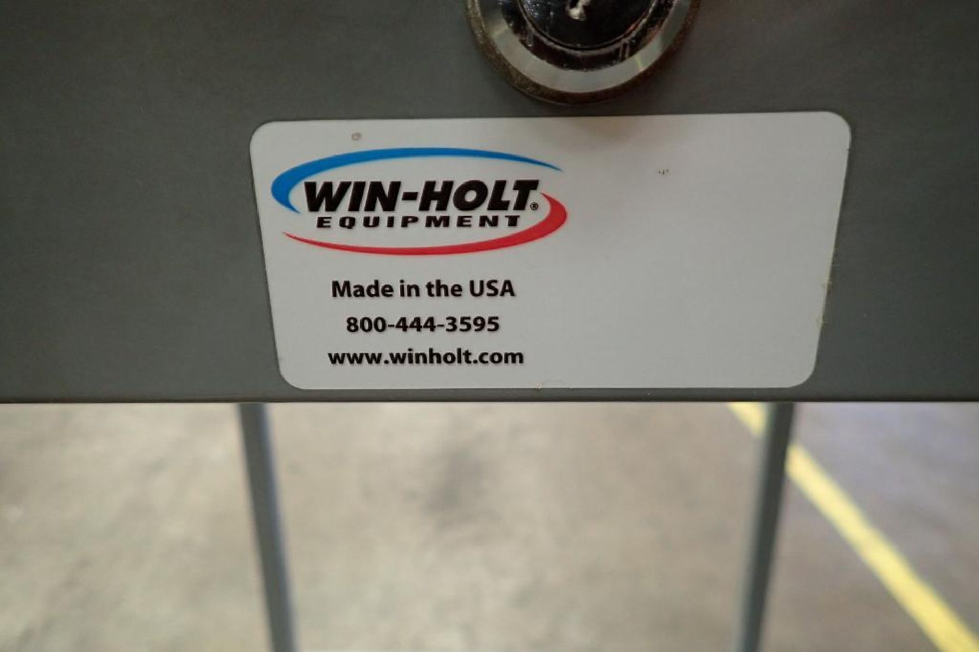 Win-Holt mild steel desk on casters. {Located in Visalia, CA} - Image 4 of 4