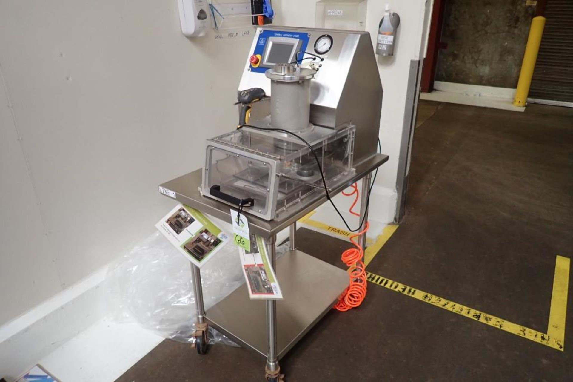 Gemco vacuum burst tester. {Located in Visalia, CA}