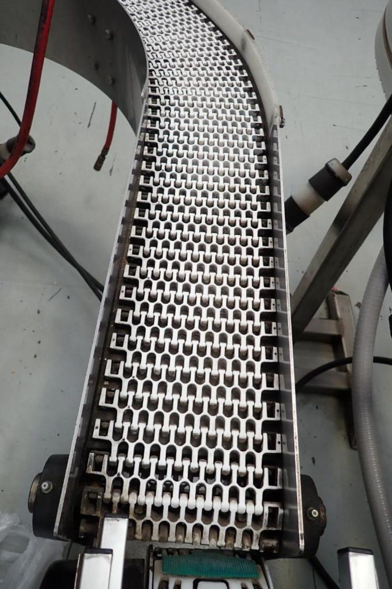 SS white plastic chain conveyor. {Located in Visalia, CA} - Image 3 of 4