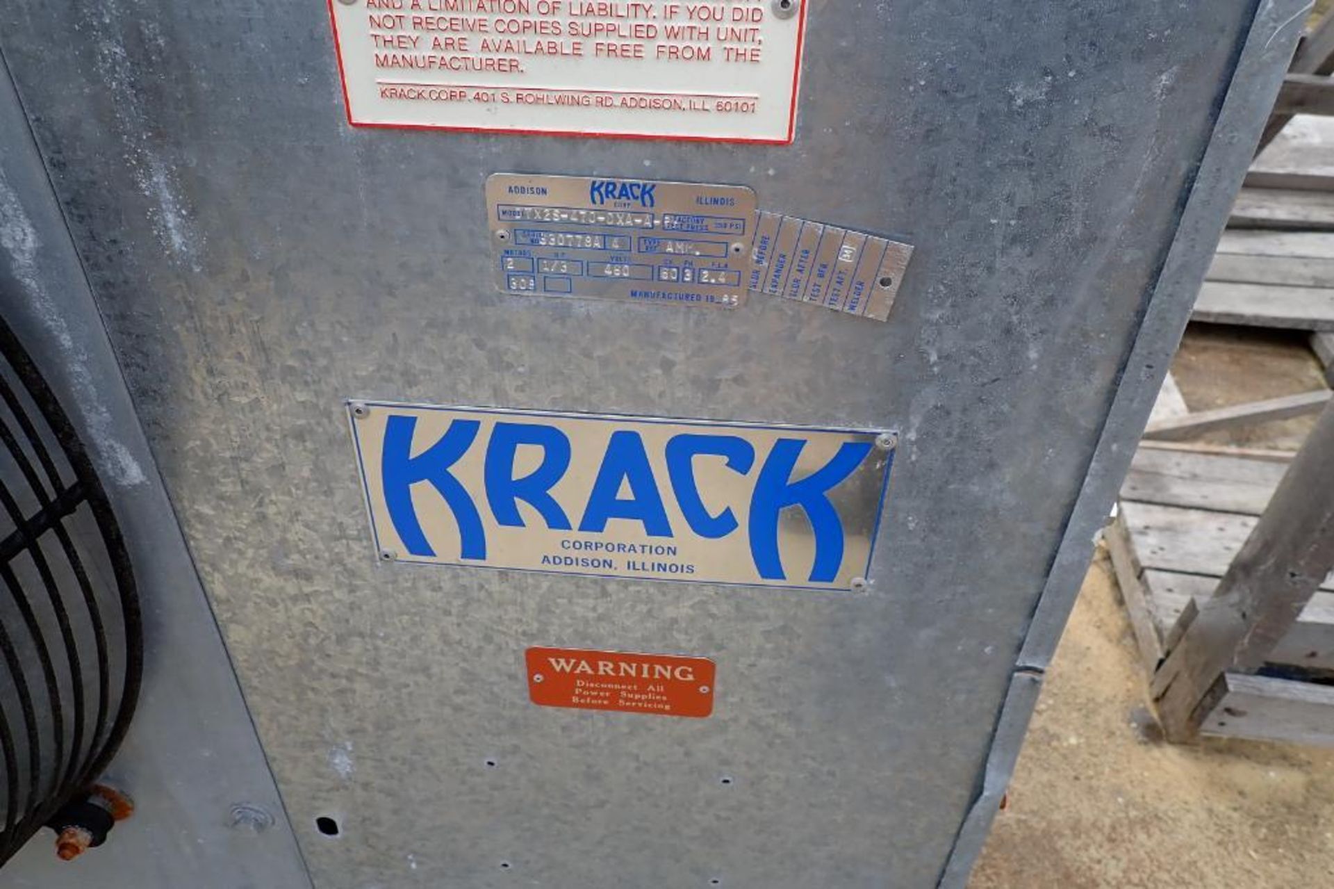 Krack 2-fan evaporator. {Located in Dixon, IL} - Image 6 of 7