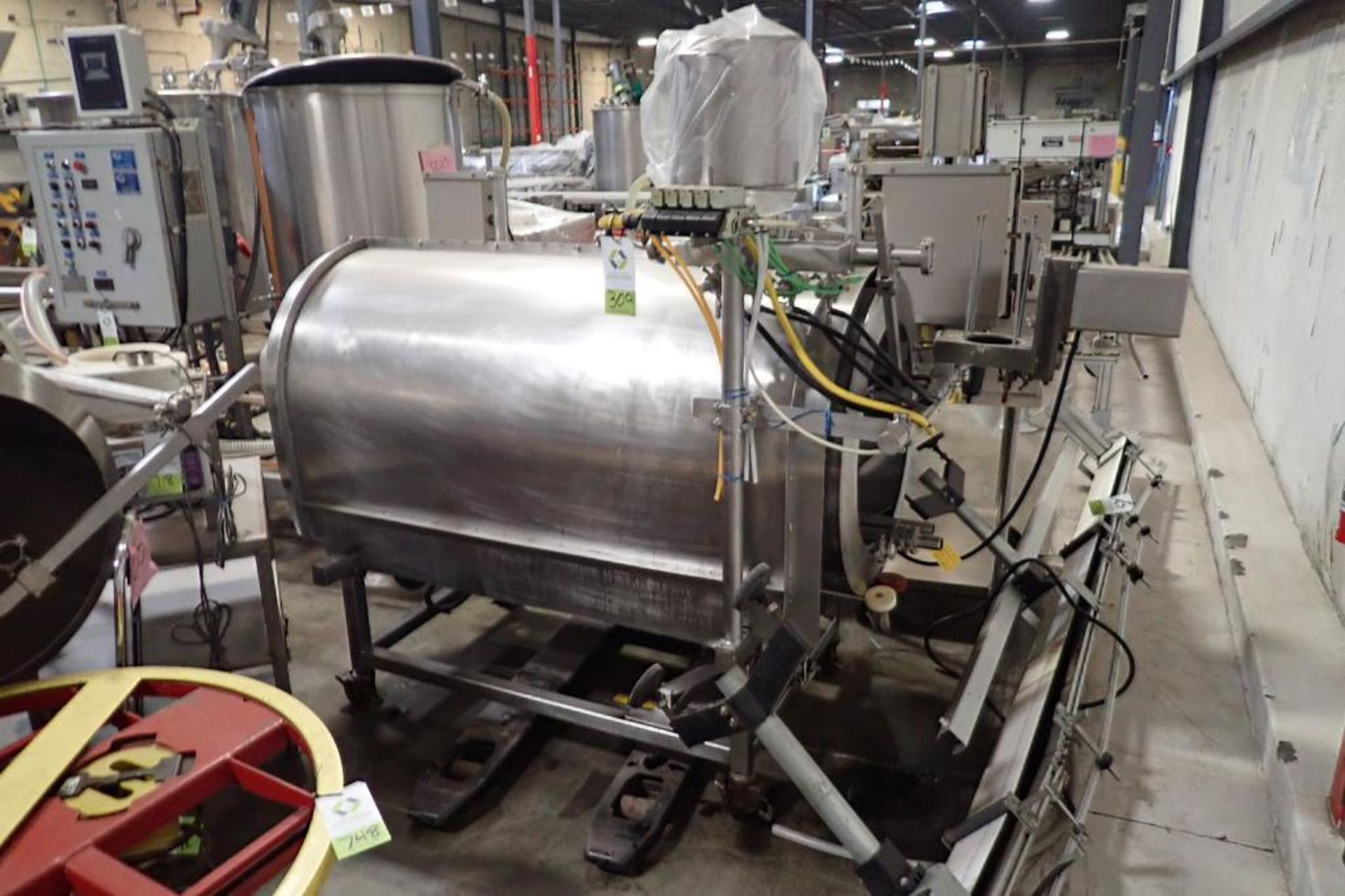 Spray Dynamics SS coating drum. {Located in Visalia, CA}