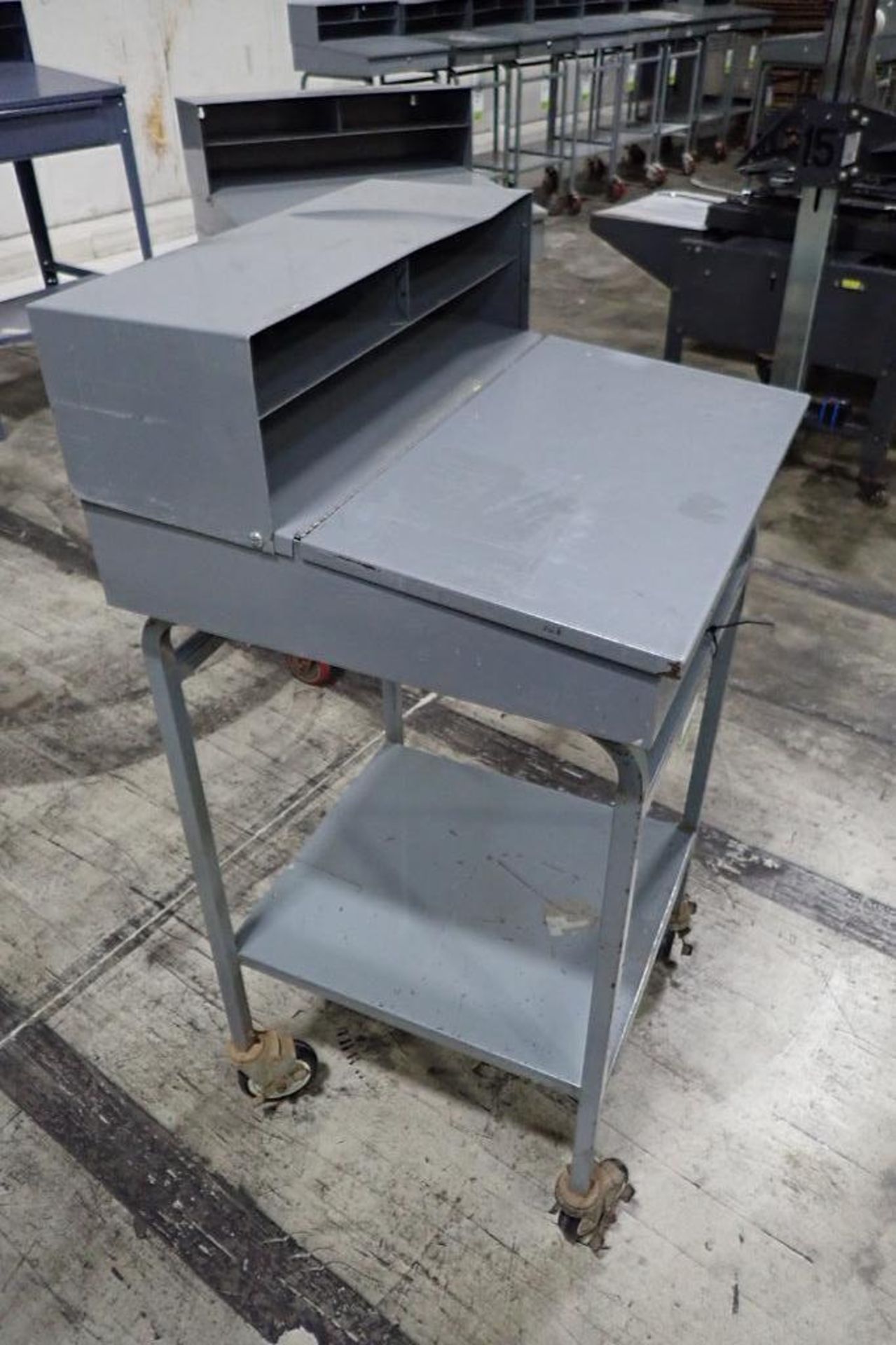 Mild steel shipping desk. {Located in Visalia, CA} - Image 2 of 3