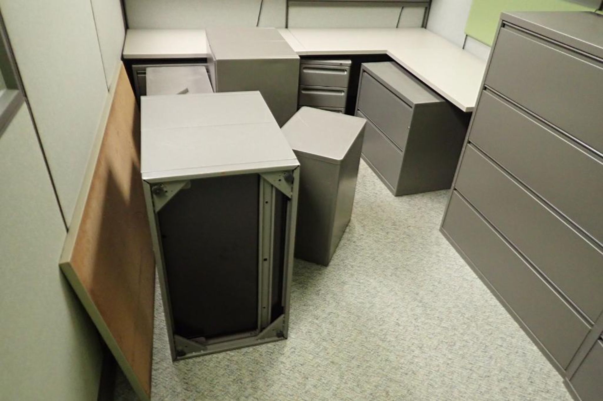 (6) Herman Miller office cubicles and furniture - Image 11 of 13