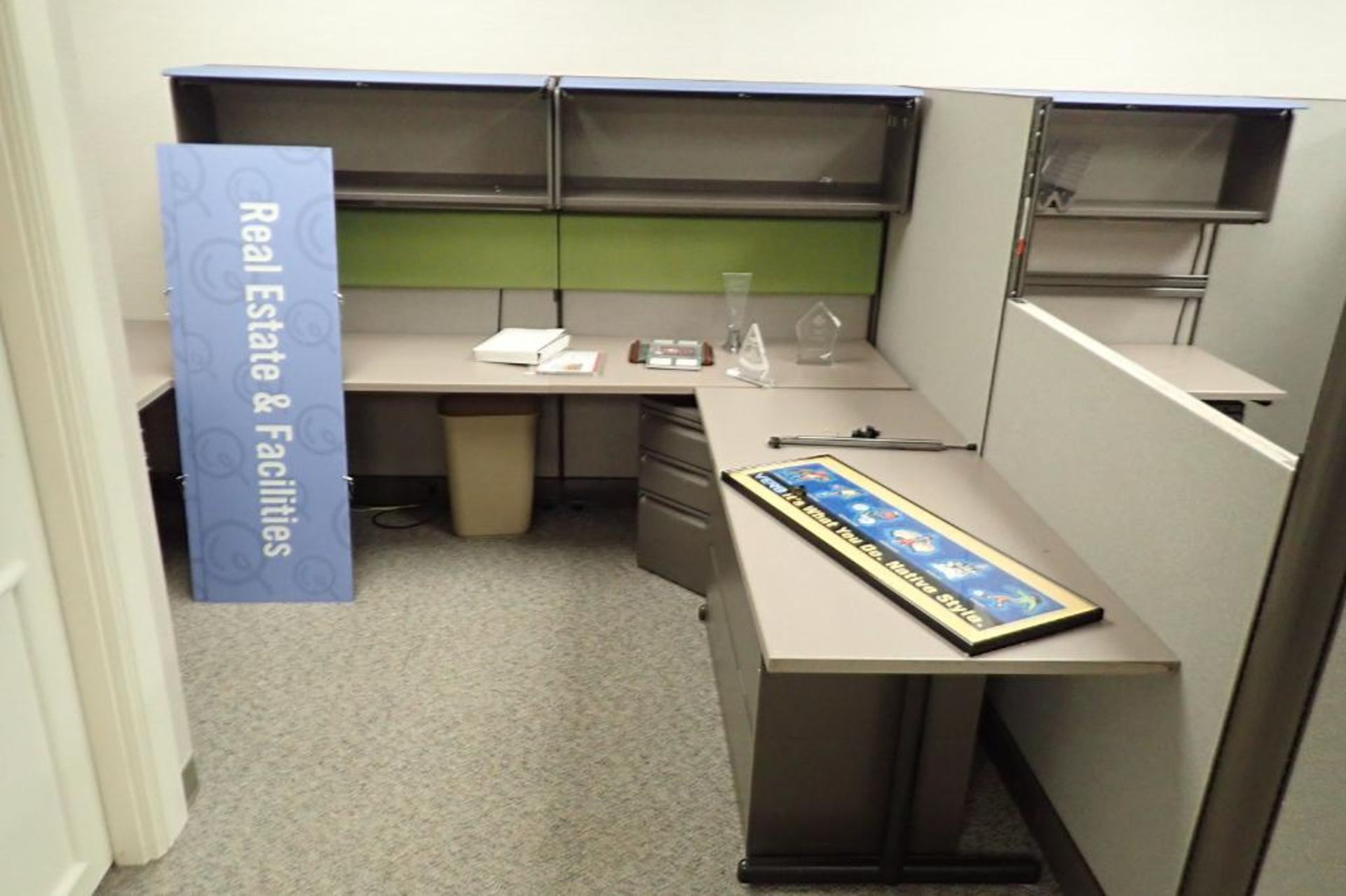 (6) Herman Miller office cubicles and furniture - Image 6 of 13