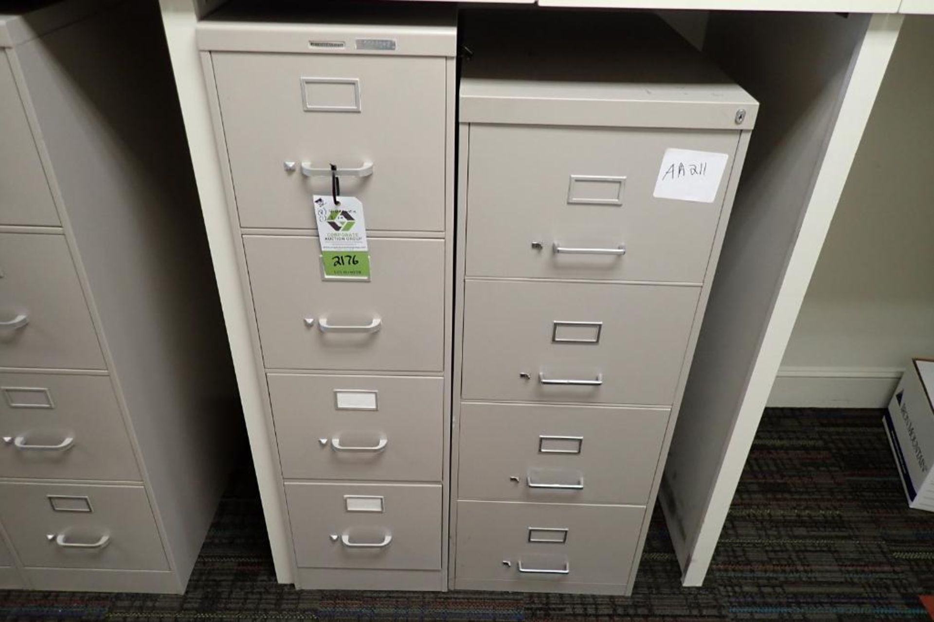 (8) 4-drawer filing cabinets - Image 4 of 7