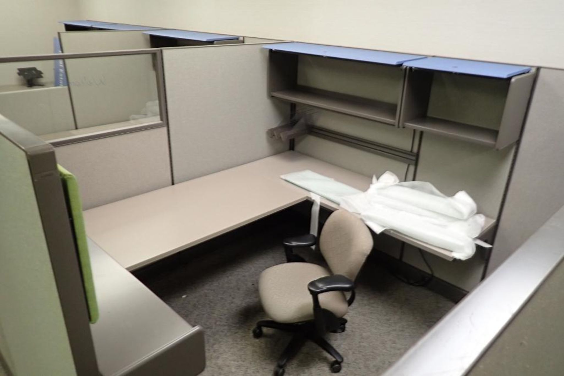 (6) Herman Miller office cubicles and furniture - Image 8 of 13