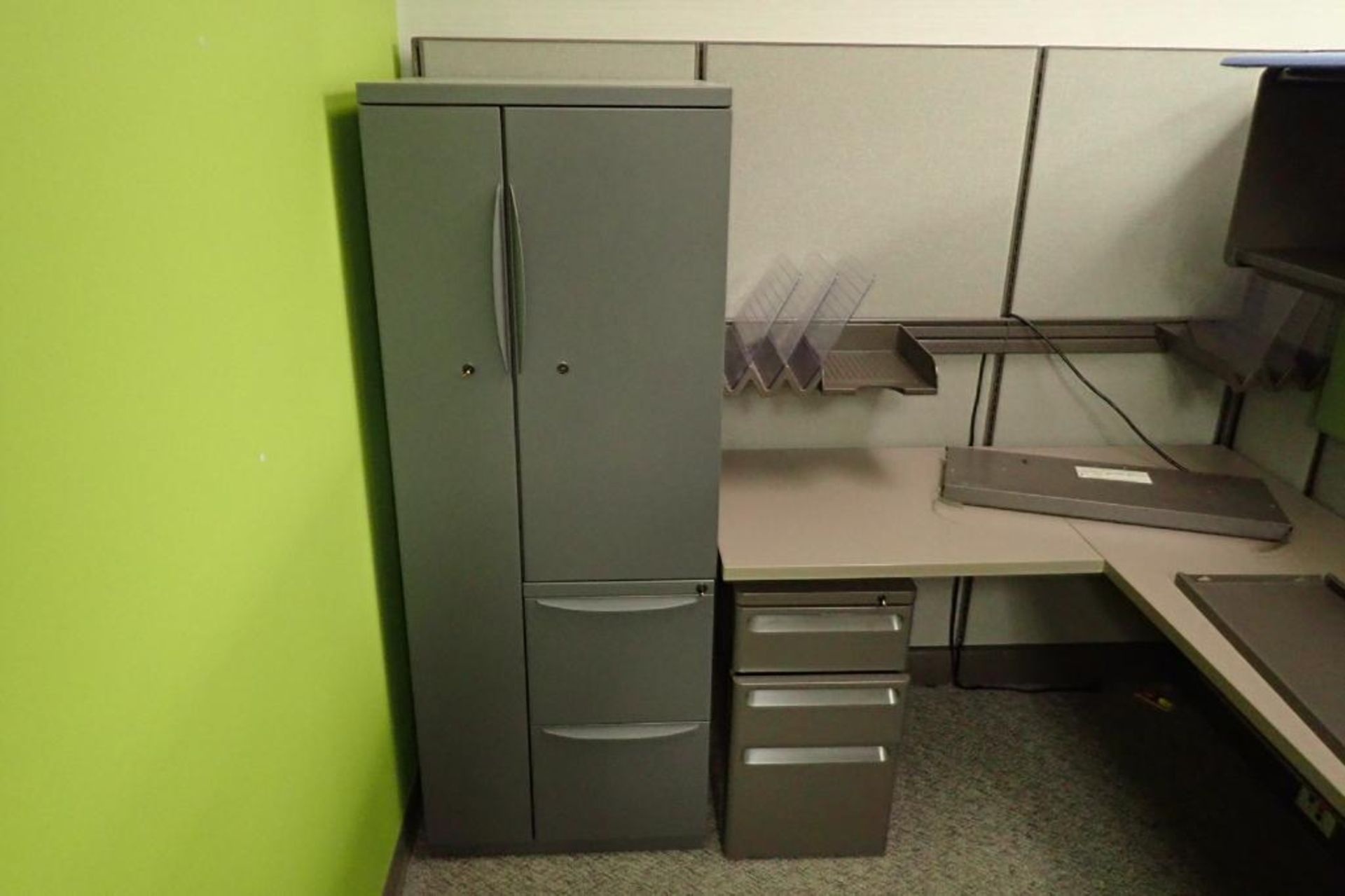 (6) Herman Miller office cubicles and furniture - Image 12 of 13