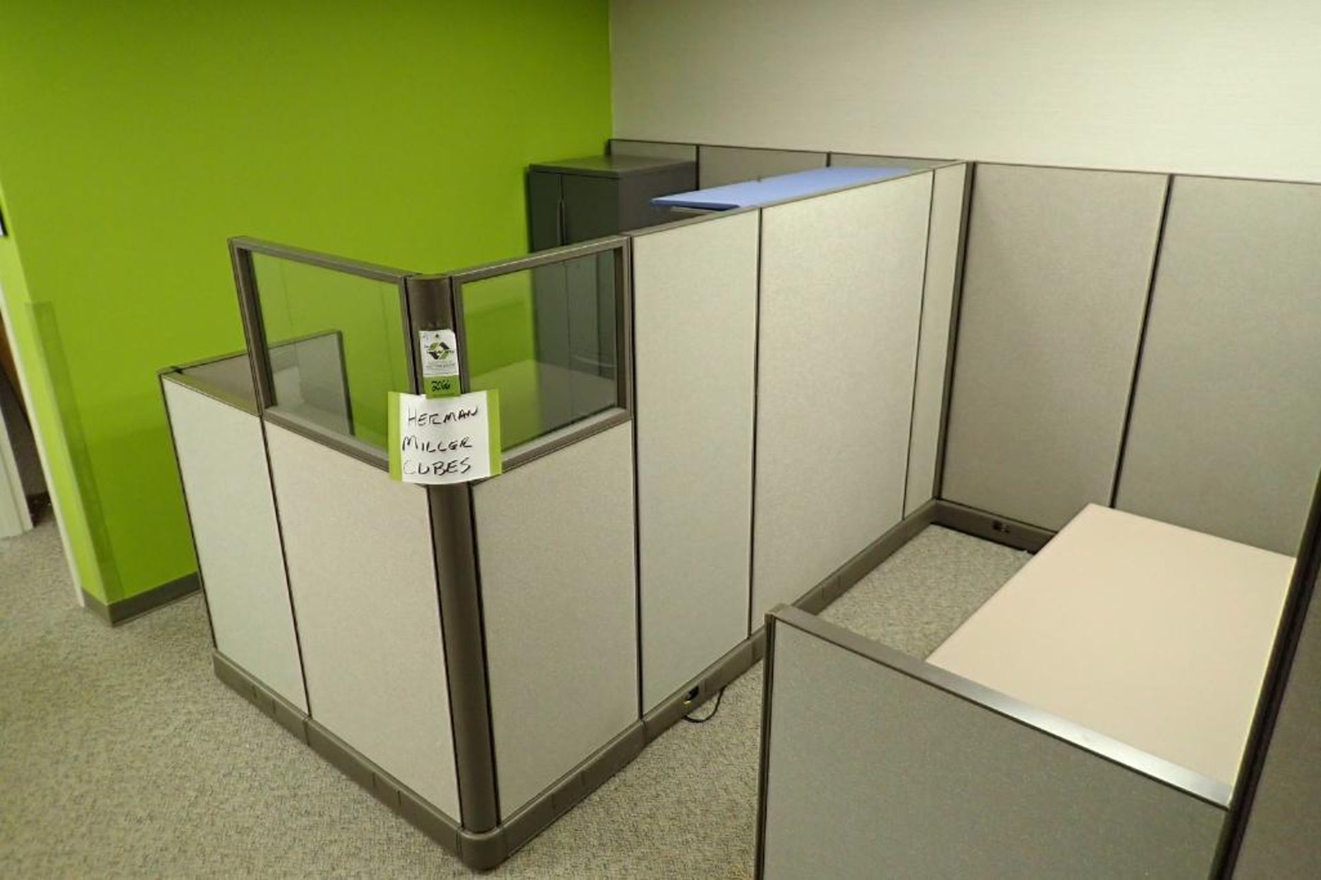 (6) Herman Miller office cubicles and furniture - Image 2 of 13