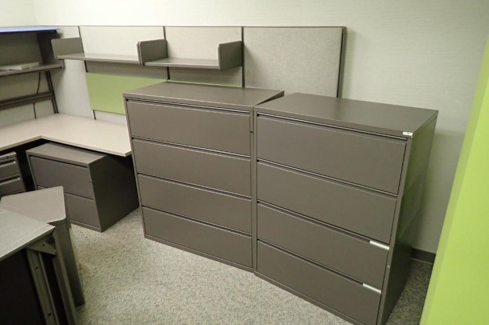 (6) Herman Miller office cubicles and furniture - Image 10 of 13