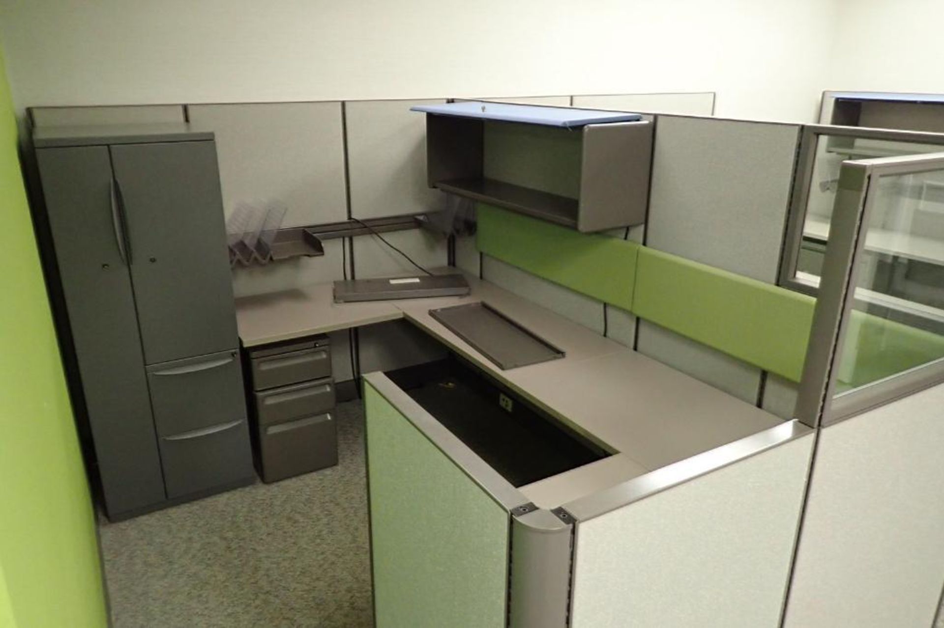 (6) Herman Miller office cubicles and furniture - Image 5 of 13