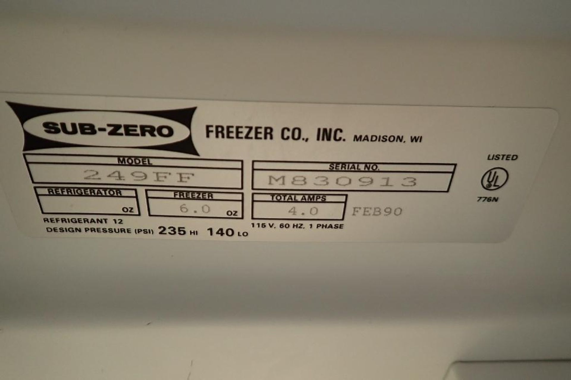 (4) undercounter freezers - Image 7 of 10